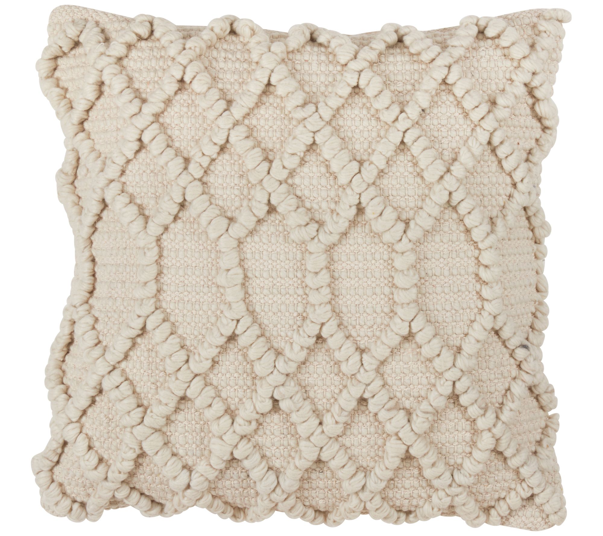  Lush Decor Olivia Sherpa Decorative Pillow, 20 x 20, Neutral  : Home & Kitchen