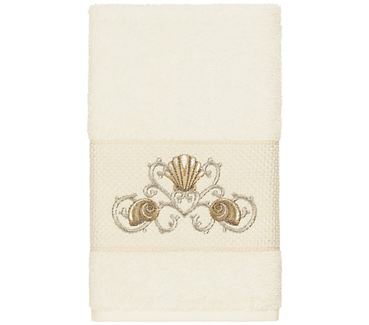 Linum Home Textiles Bella Embellished Hand Towel