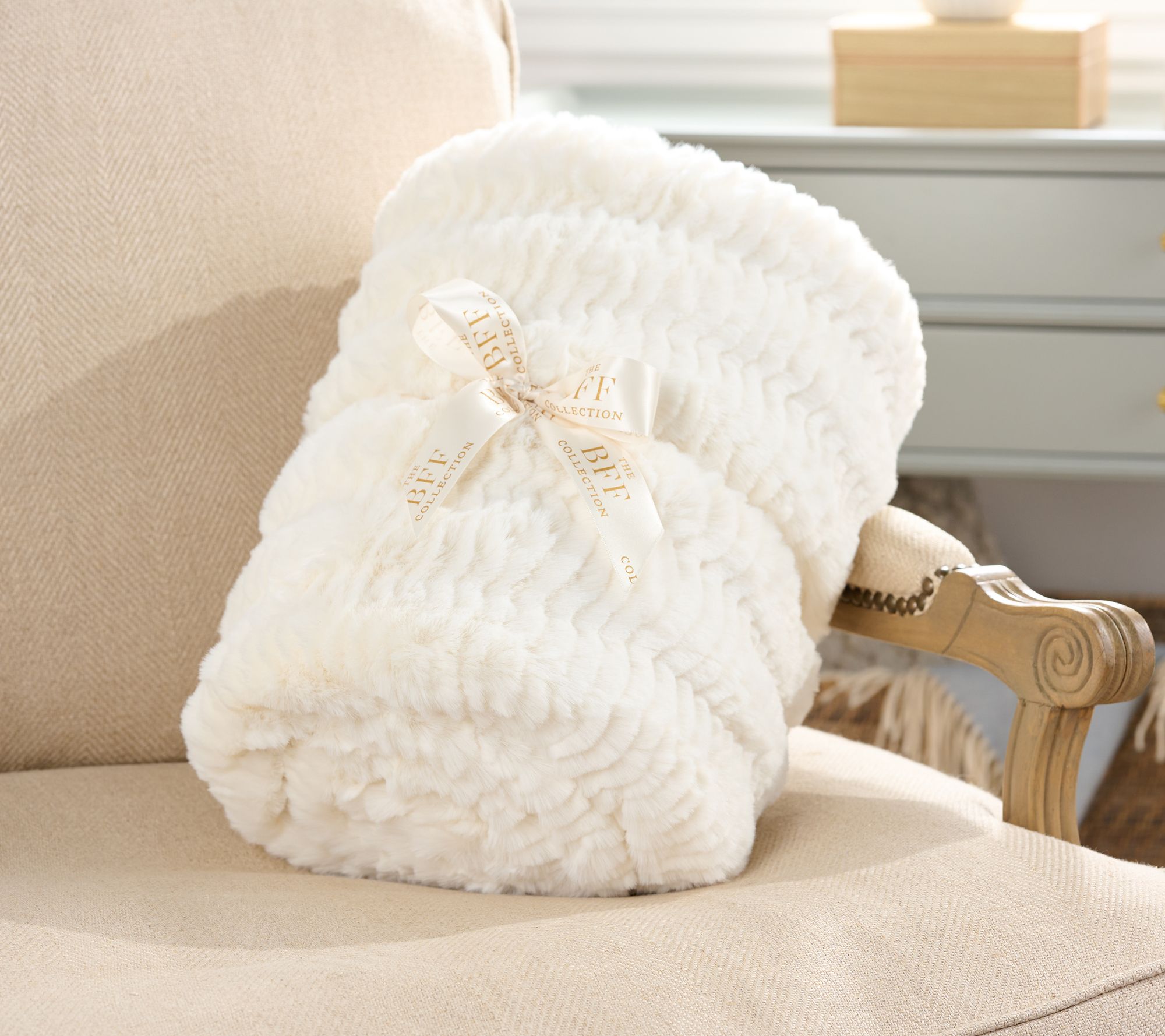 Laura hill faux fur pillow best sale