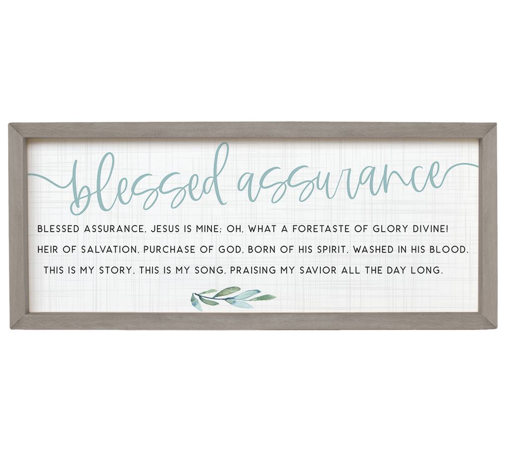 Sincere Surroundings 24" Blessed Assurance Farmhouse Frame