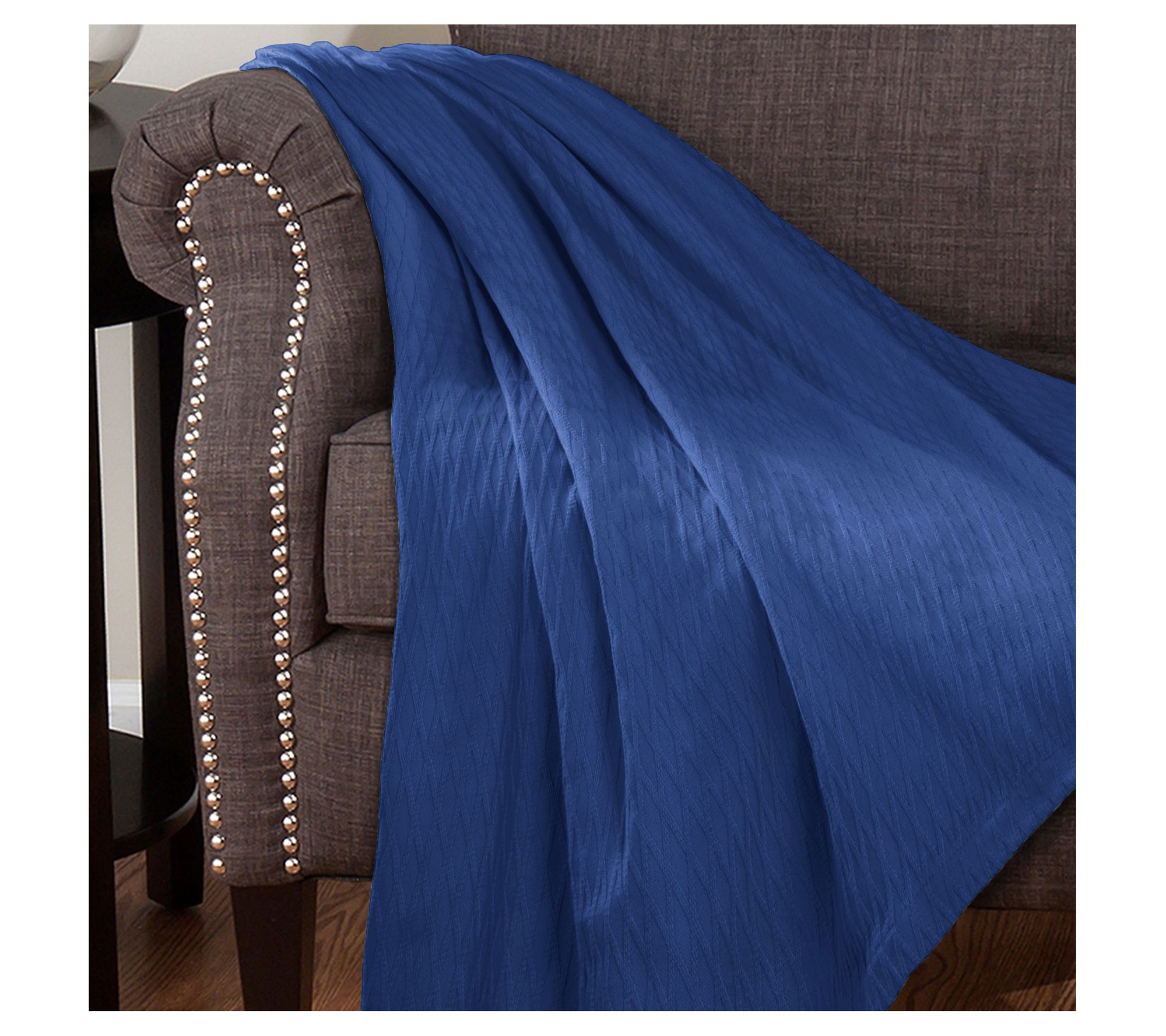 Superior Cotton All-Season Diamond Blanket, California King