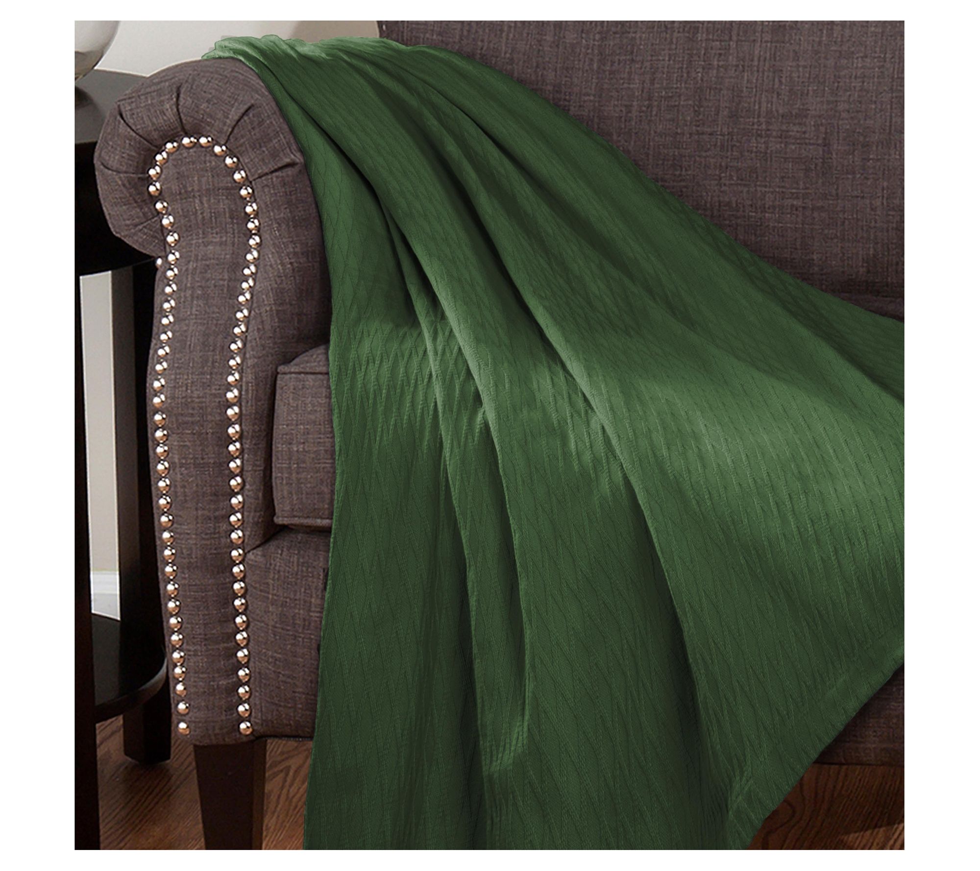 Superior Cotton All-Season Diamond Blanket, California King