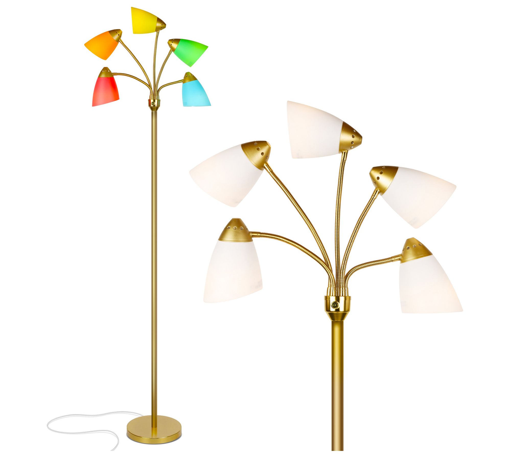 Brightech Medusa 74 in. LED Multi-Head Floor La mp