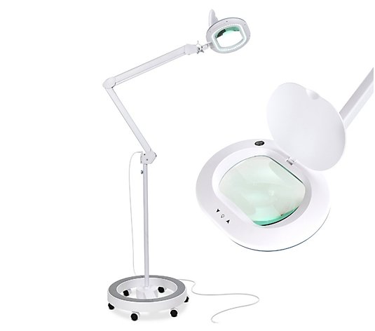 Brightech Lightview Rolling XL LED 225% Magnifier Floor Lamp 