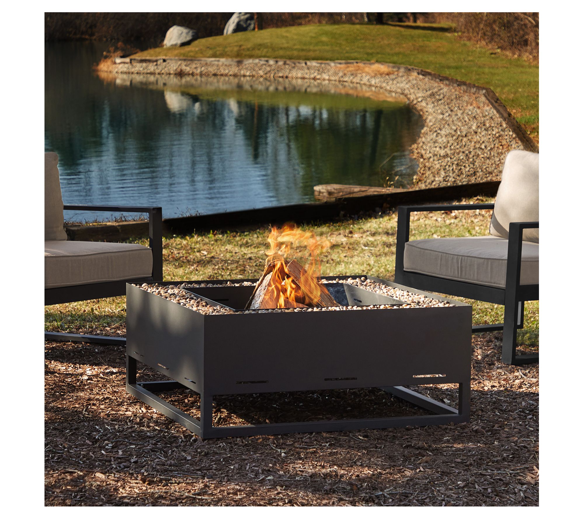 Real Flame Trey Wood Burning Fire Pit - QVC.com