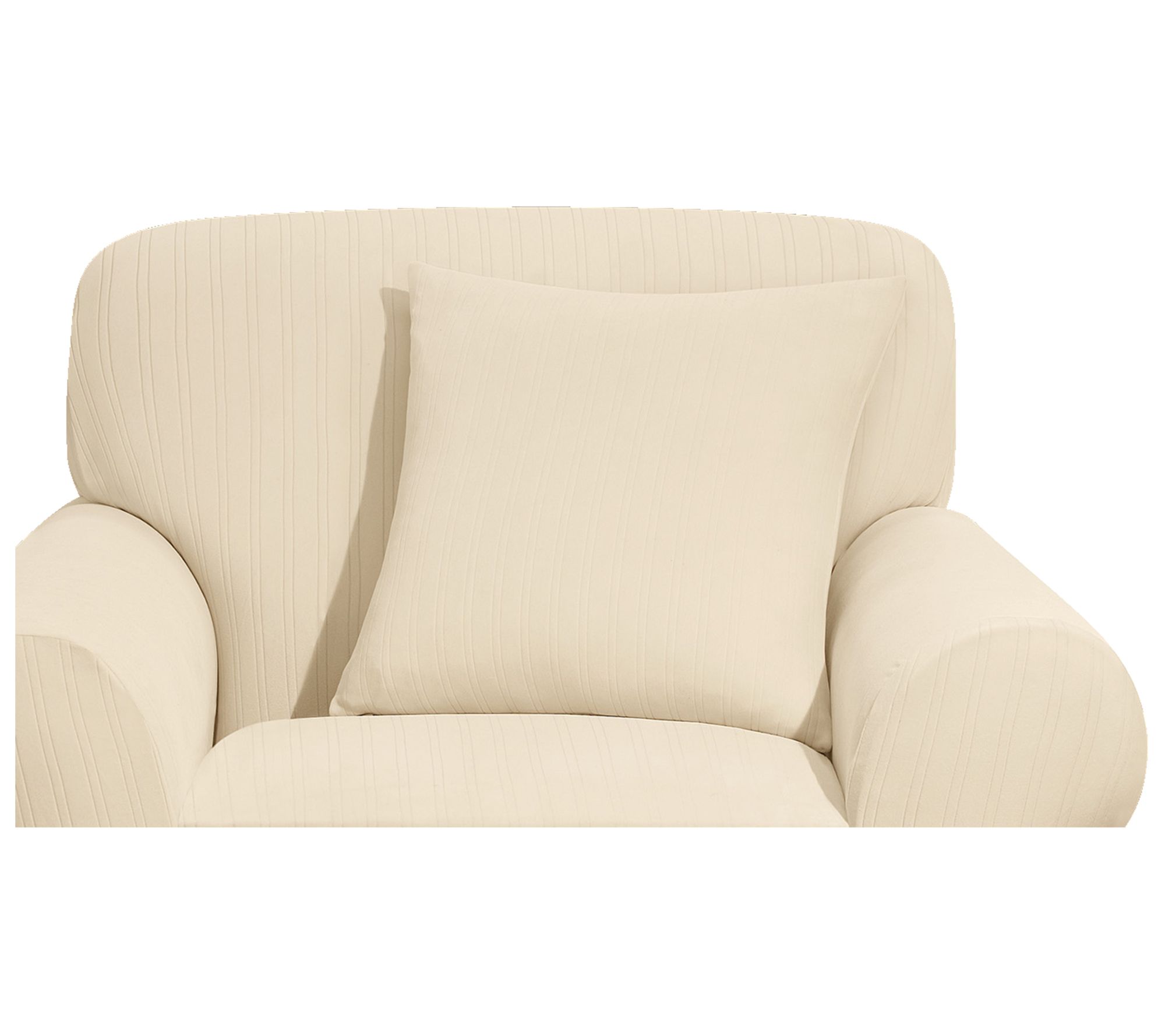 SureFit Stretch Pinstripe 2 Piece Chair Slipcover