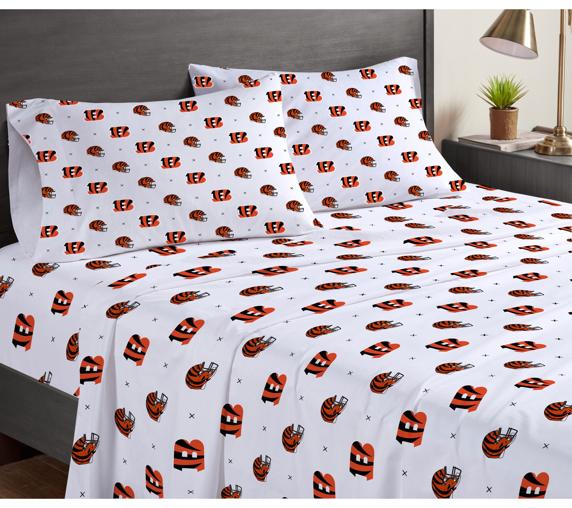 Pegasus Sports NFL Small X Queen Sheet Set
