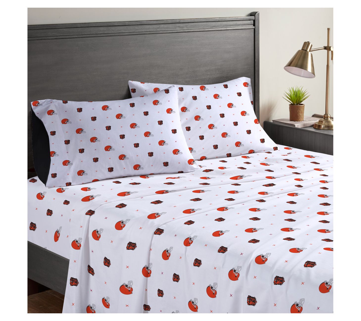 Pegasus Sports NFL Small X Queen Sheet Set