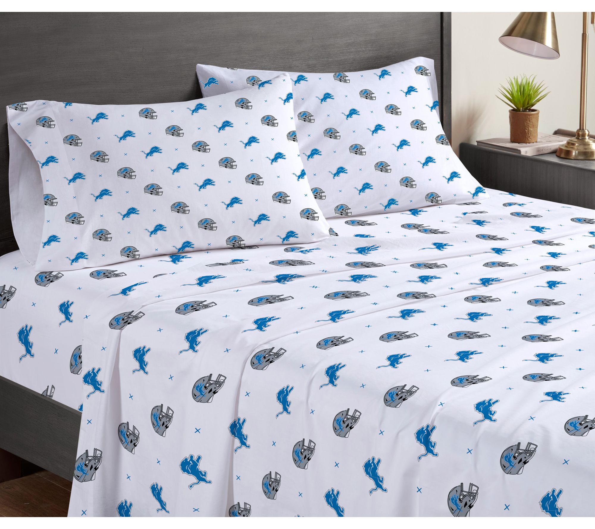 Pegasus Sports NFL Small X Queen Sheet Set