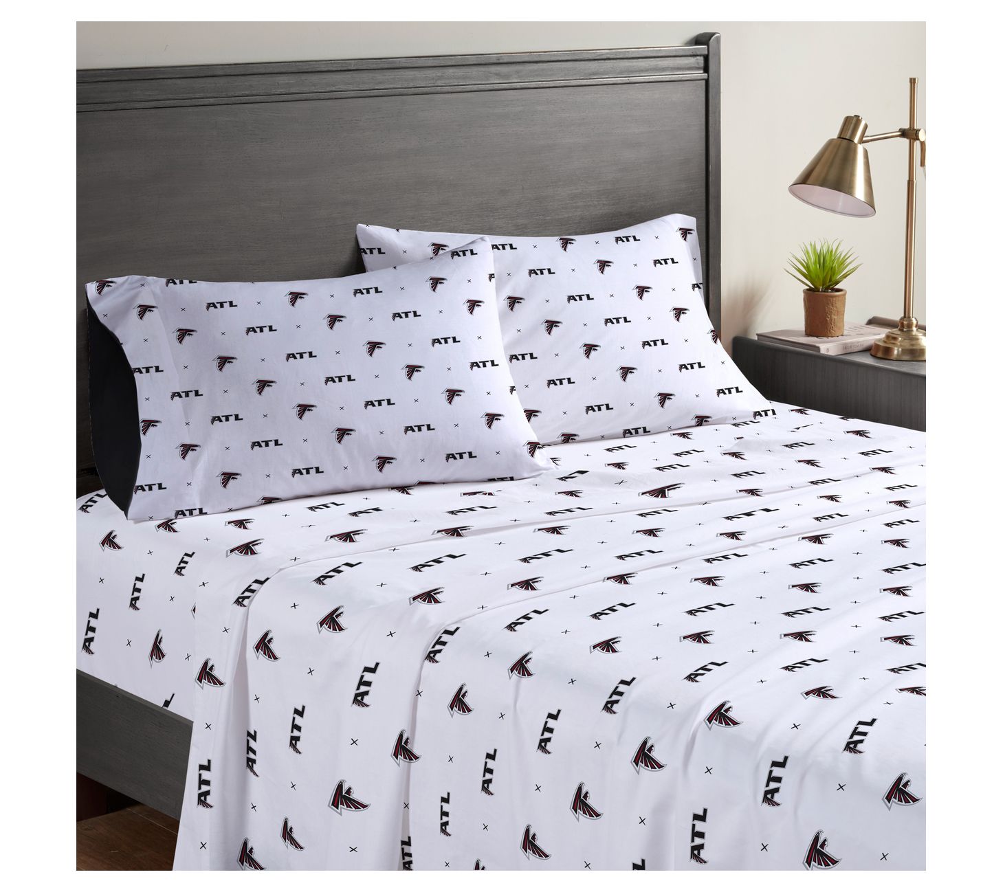 Pegasus Sports NFL Small X Queen Sheet Set