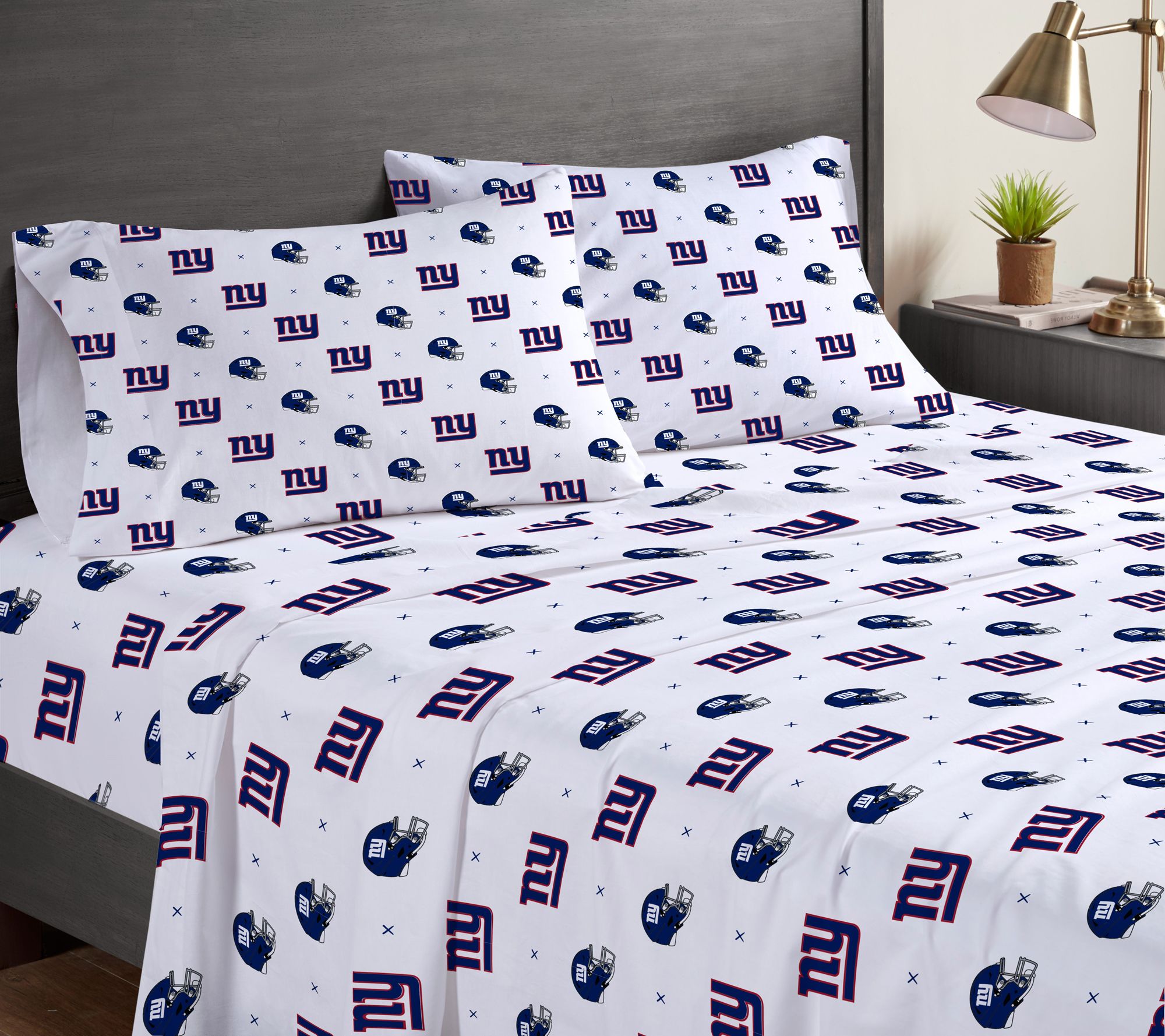Pegasus Sports NFL Small X Queen Sheet Set