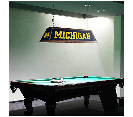 The Fan-Brand NCAA Premium Wood Pool Table Light