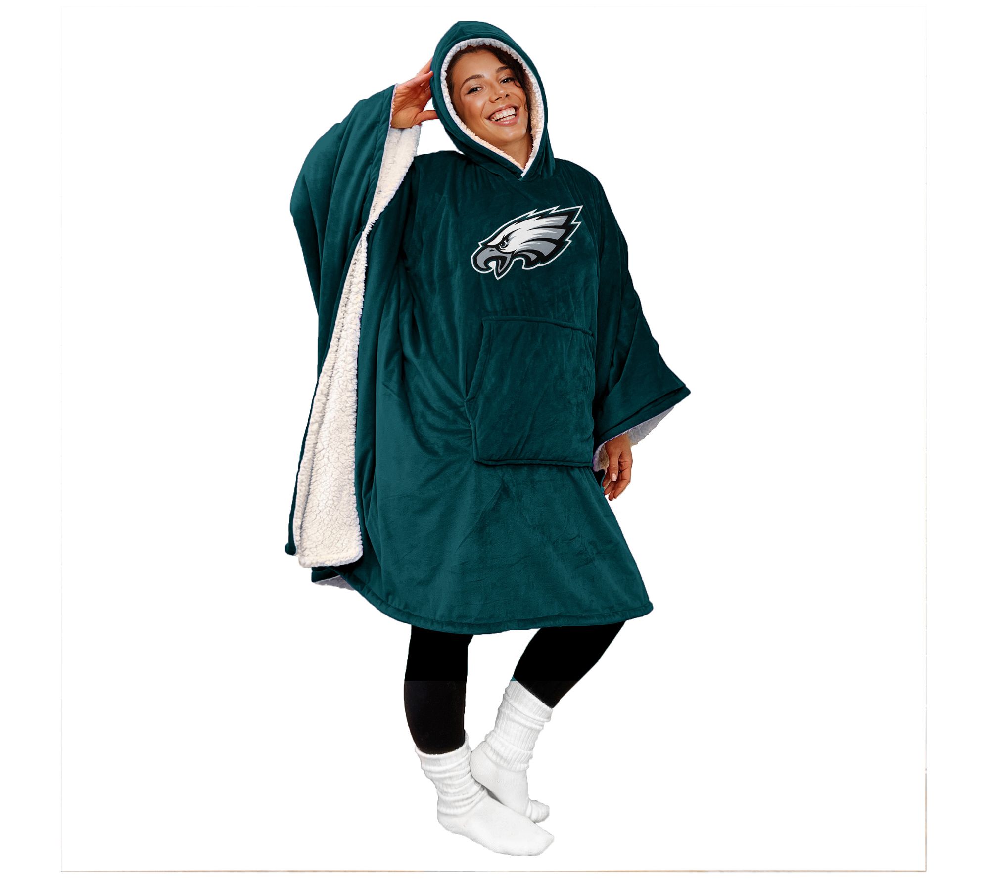 Qvc nfl reversible hoodie on sale