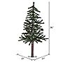 Vickerman 3' Natural Alpine Artificial Christmas Tree Unlit, 1 of 2