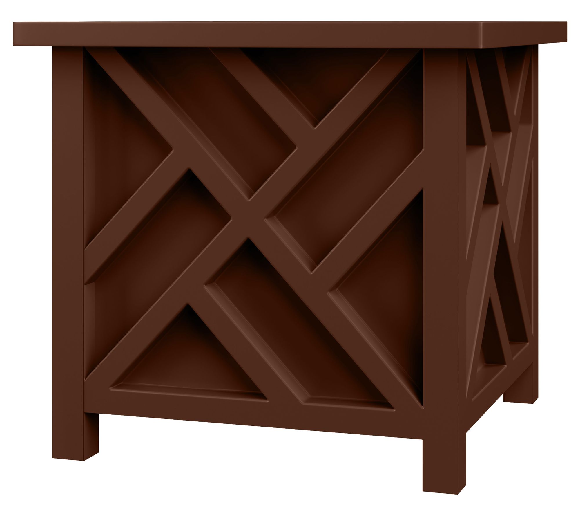 Pure Garden Lattice Design 15.5" Outdoor Planter Box