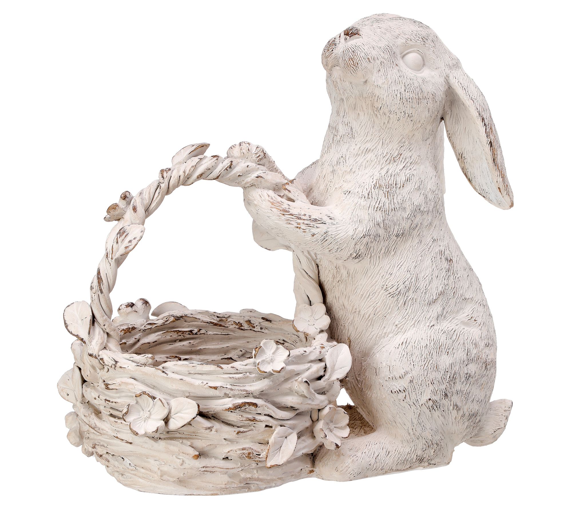 Bunny Buddies Basket - ivory & birch