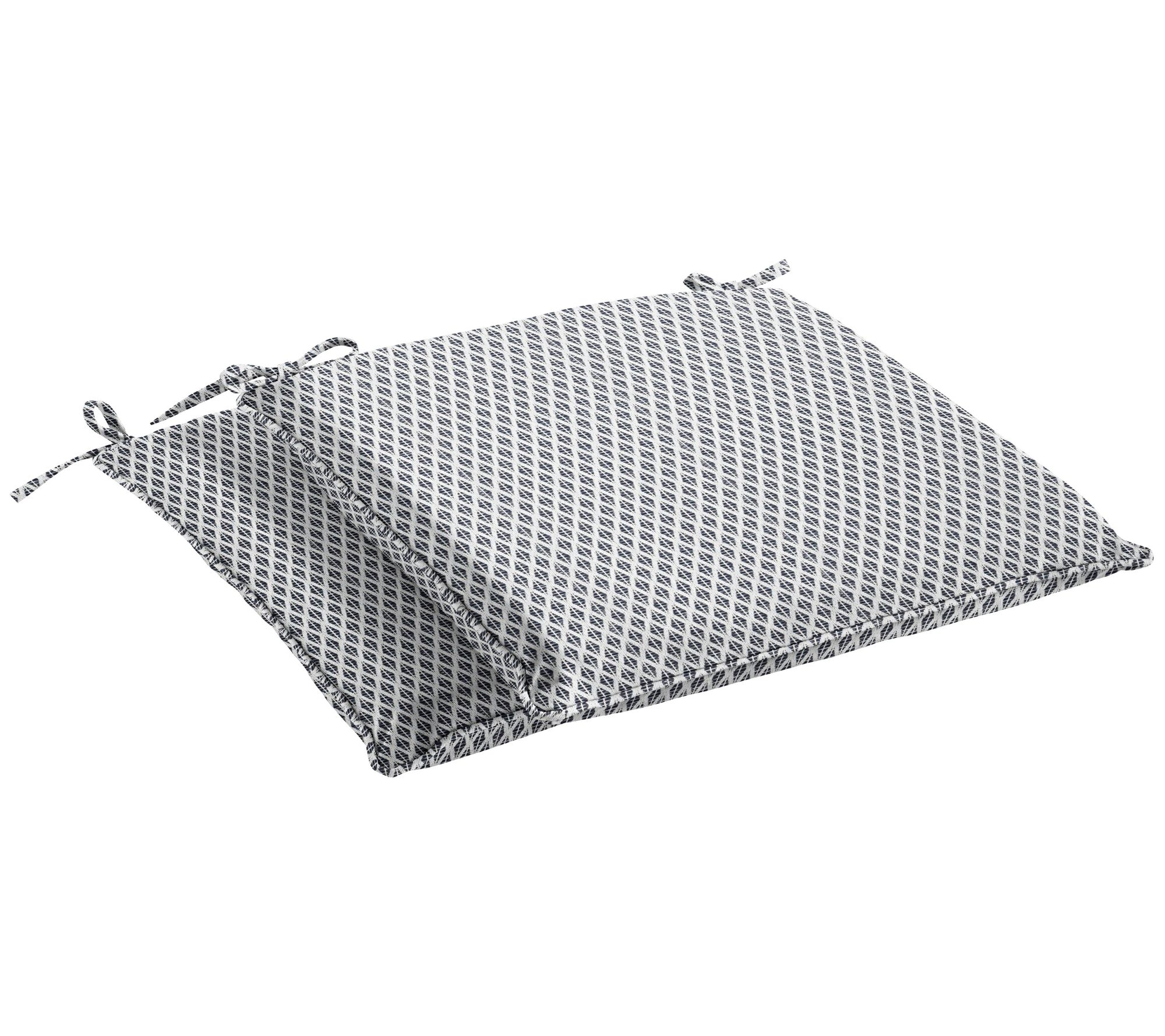 Sorra Home Outdoor Corded Chair Pad Set of 2