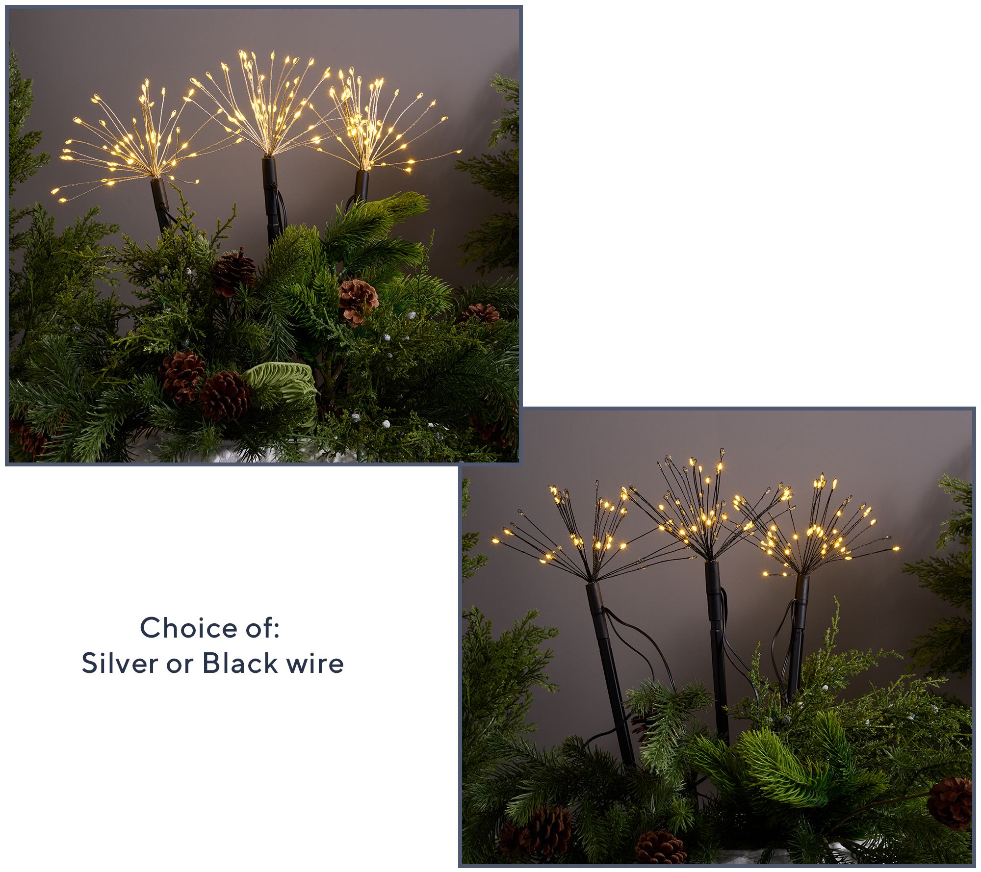 Bethlehem Lights Set of 3 Mini Starburst Stake Lights