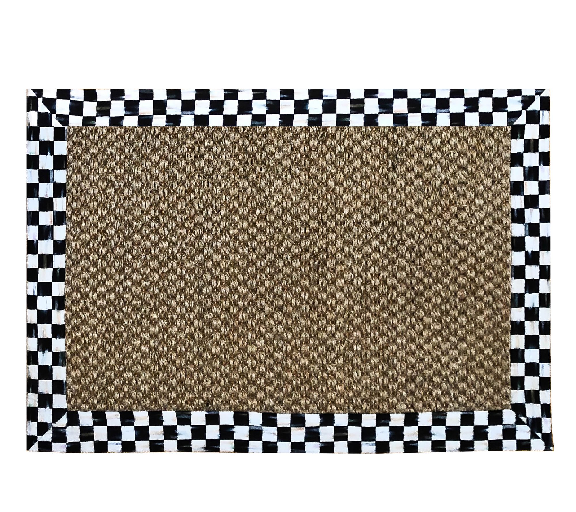 MacKenzie-Childs Courtly Check Chunky Sisal 2' x 3' Rug