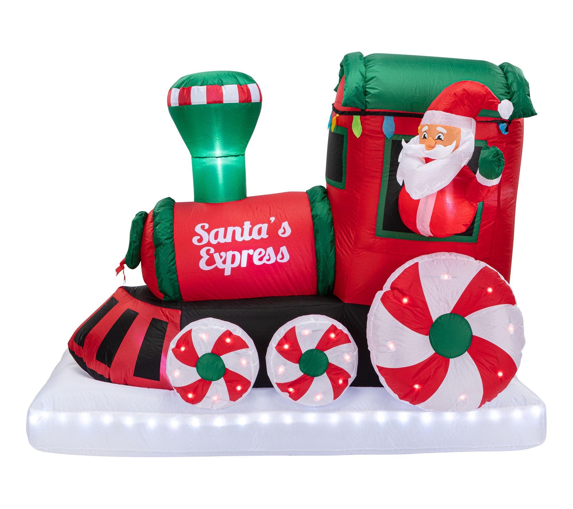 Mr. Christmas 6 ft. Outdoor Inflatable - Santa's Express Train