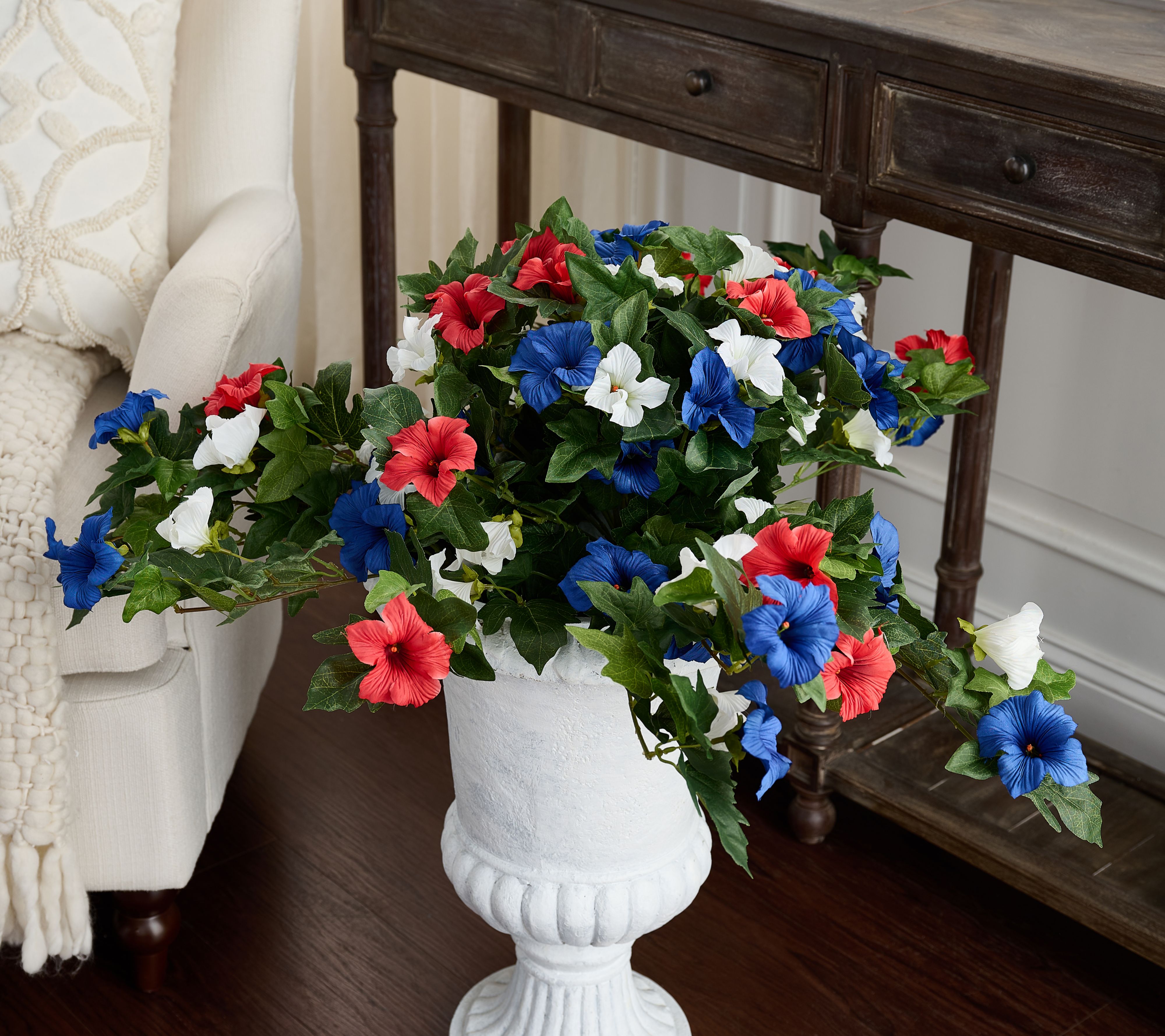 Indoor/Outdoor Petunia Urn Filler by Valerie