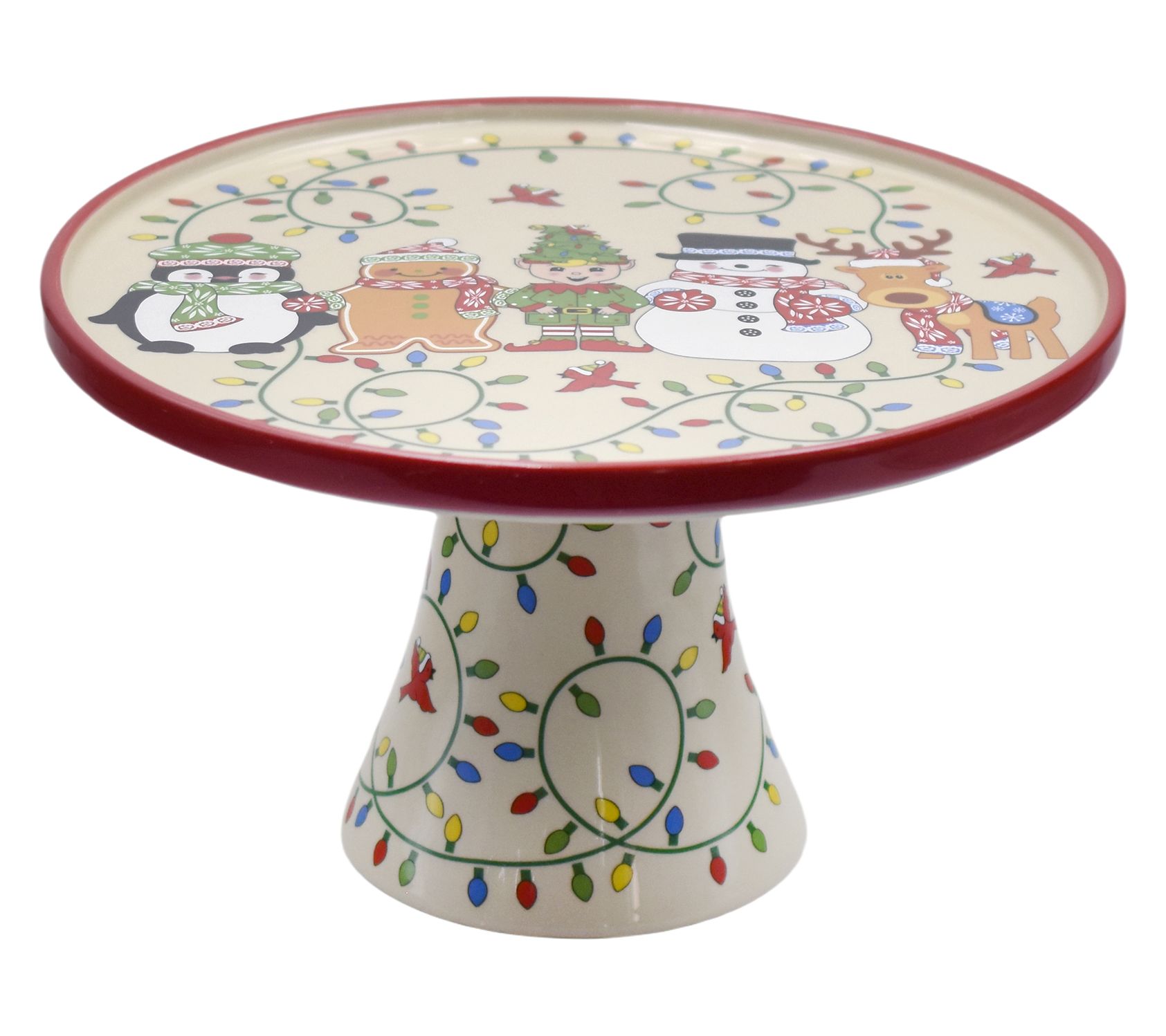 Temp-tations Seasonal 10" Holiday Cake Plate