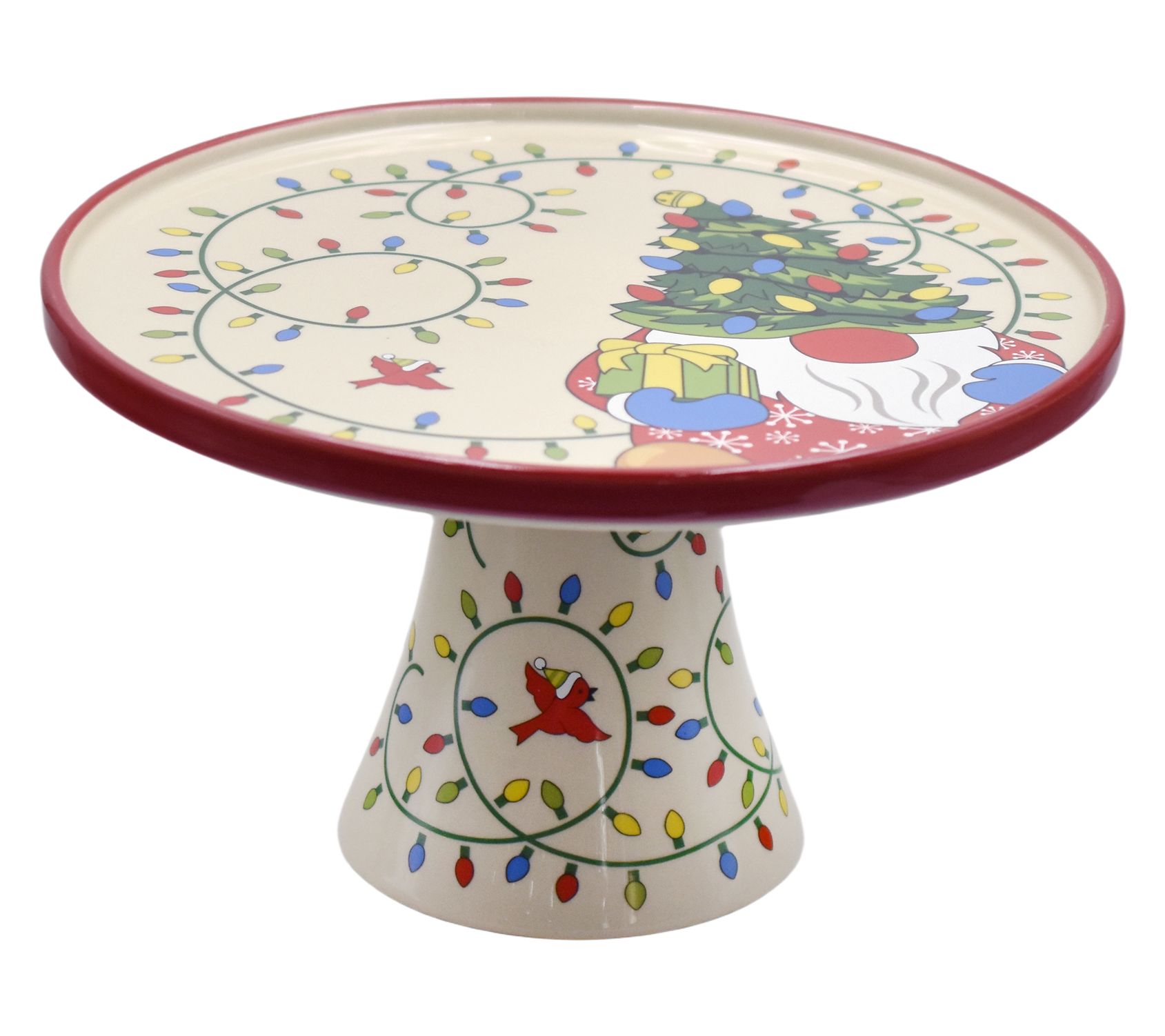 Temp-tations Seasonal 10" Holiday Cake Plate