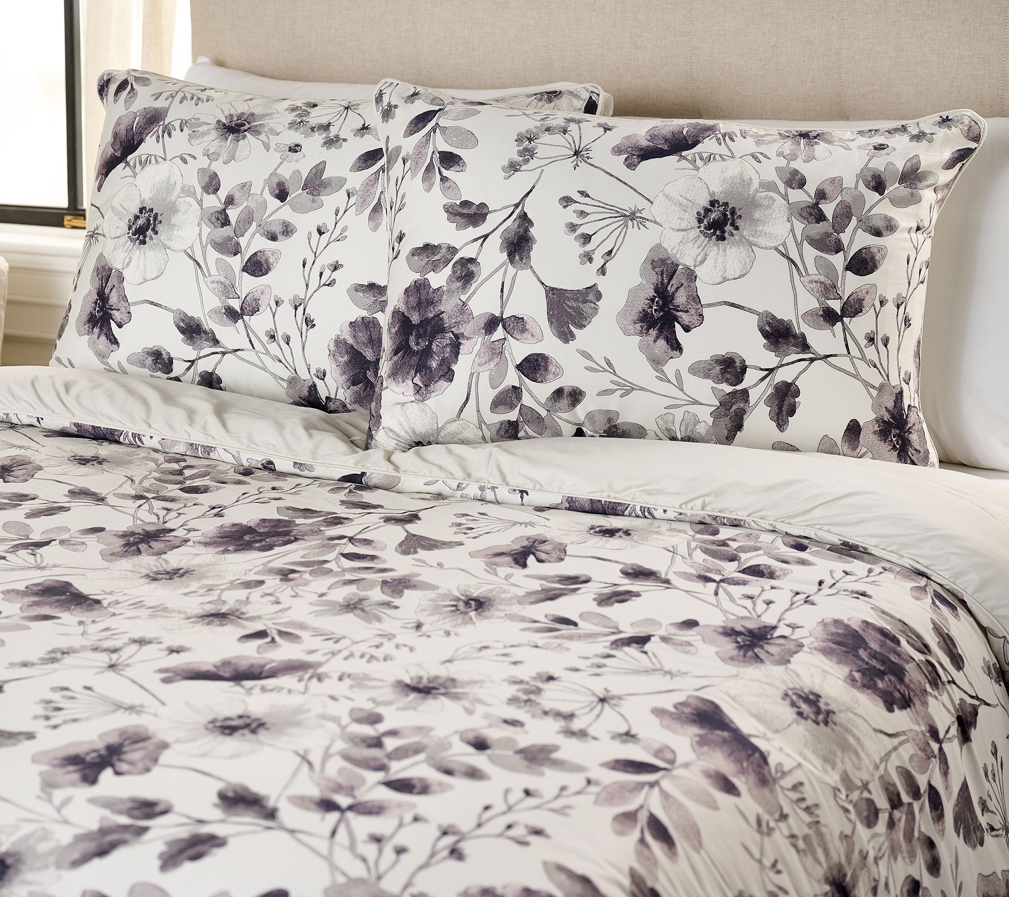 Northern Nights Painterly Floral Comforter & Sham Set- King