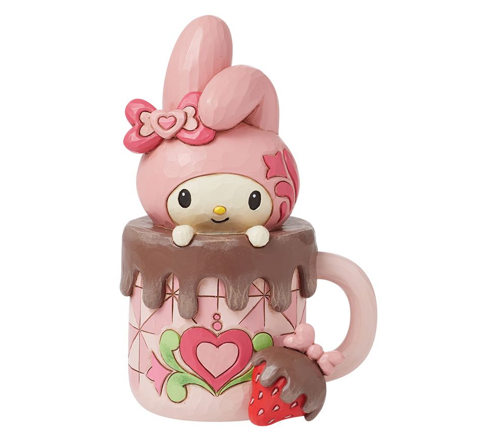 Jim Shore Sanrio My Melody Hot Cocoa Figurine 5in H