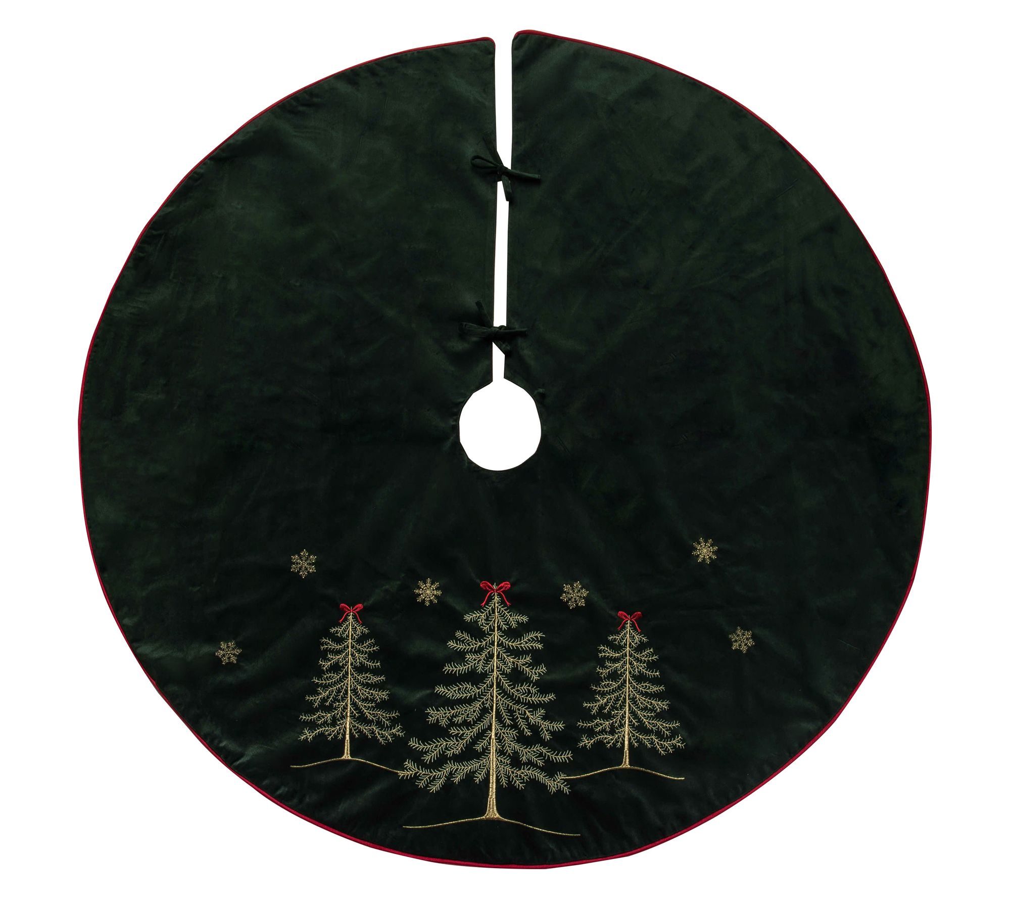 Peppermint Forest Tree Skirt by Valerie