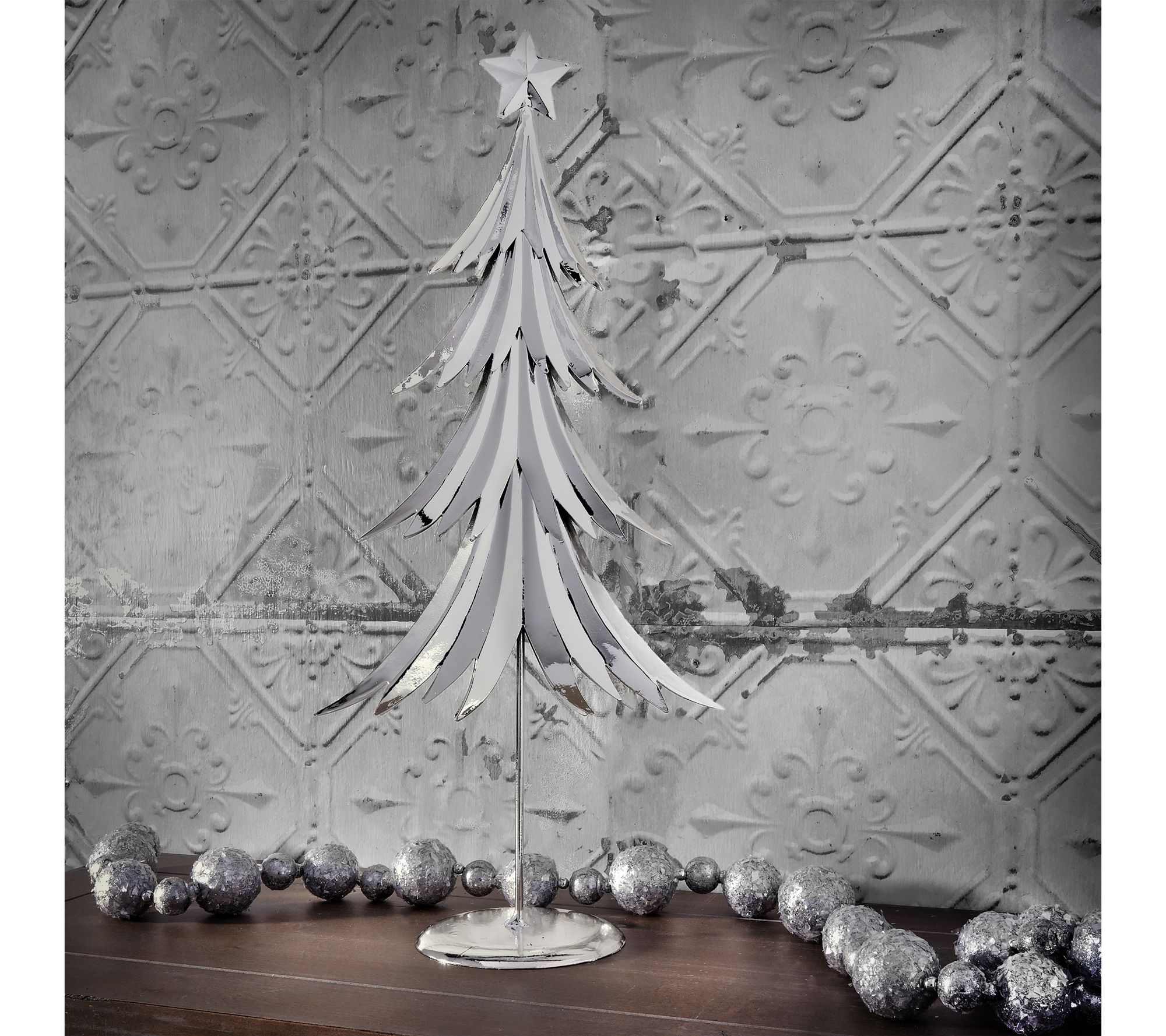 22.5" Plated Metal Tree by Valerie