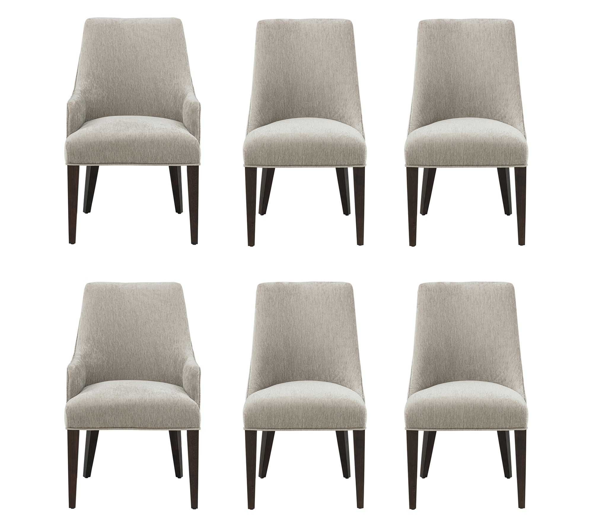 Manhattan Comfort 6-Piece Beever Dining Chair and Arm Chair