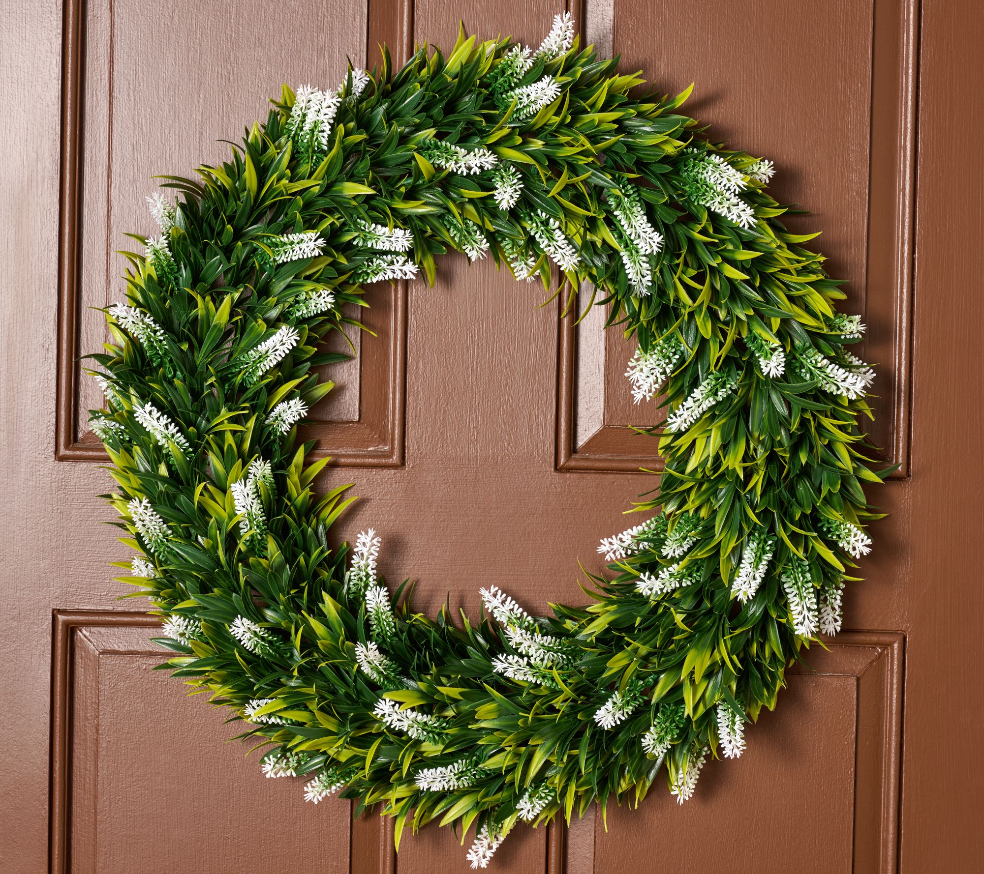 Wicker Park 24" Indoor/Outdoor Faux Floral Spring Wreath