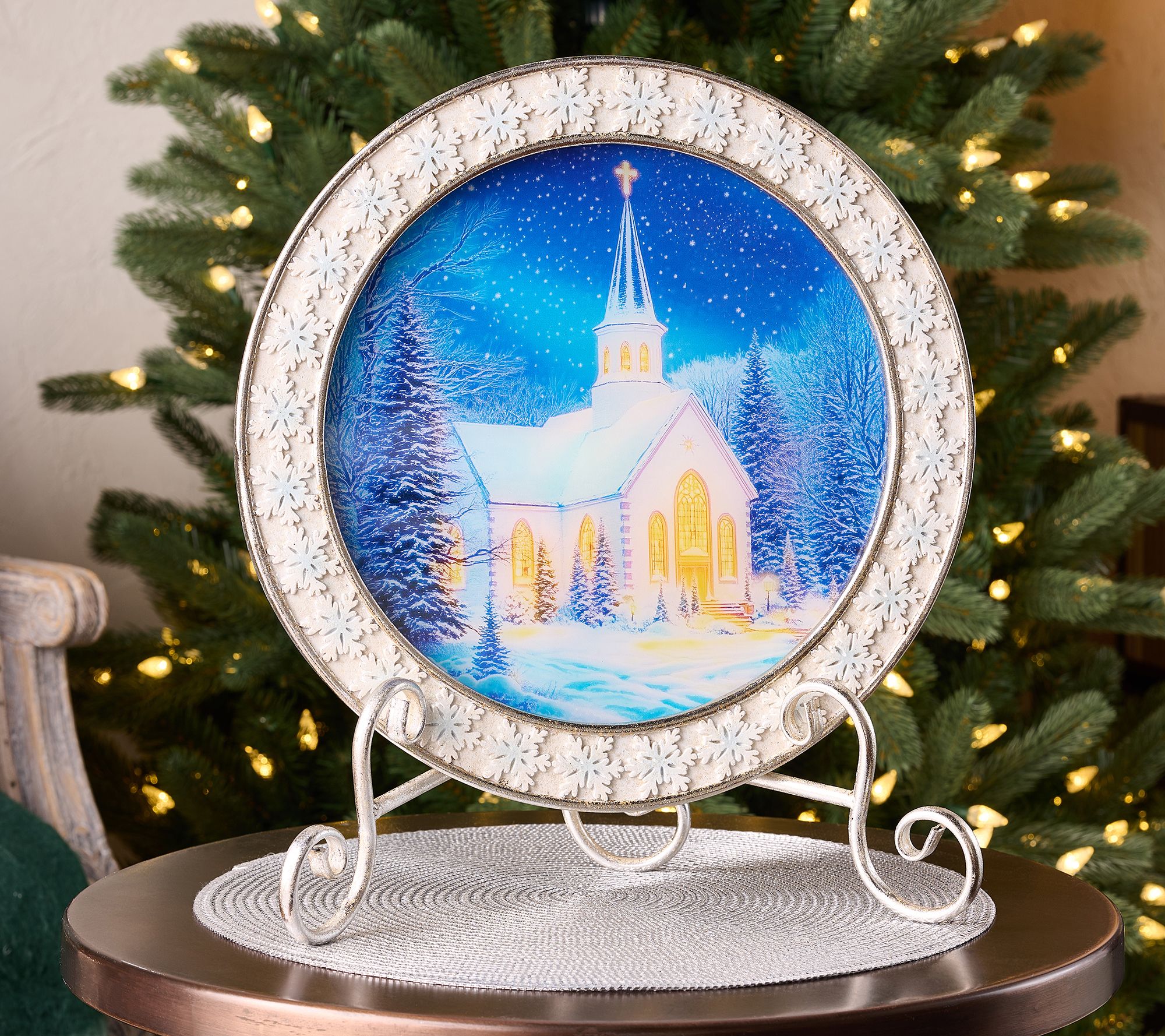 "As Is" Illuminated Scene with Easel by Valerie