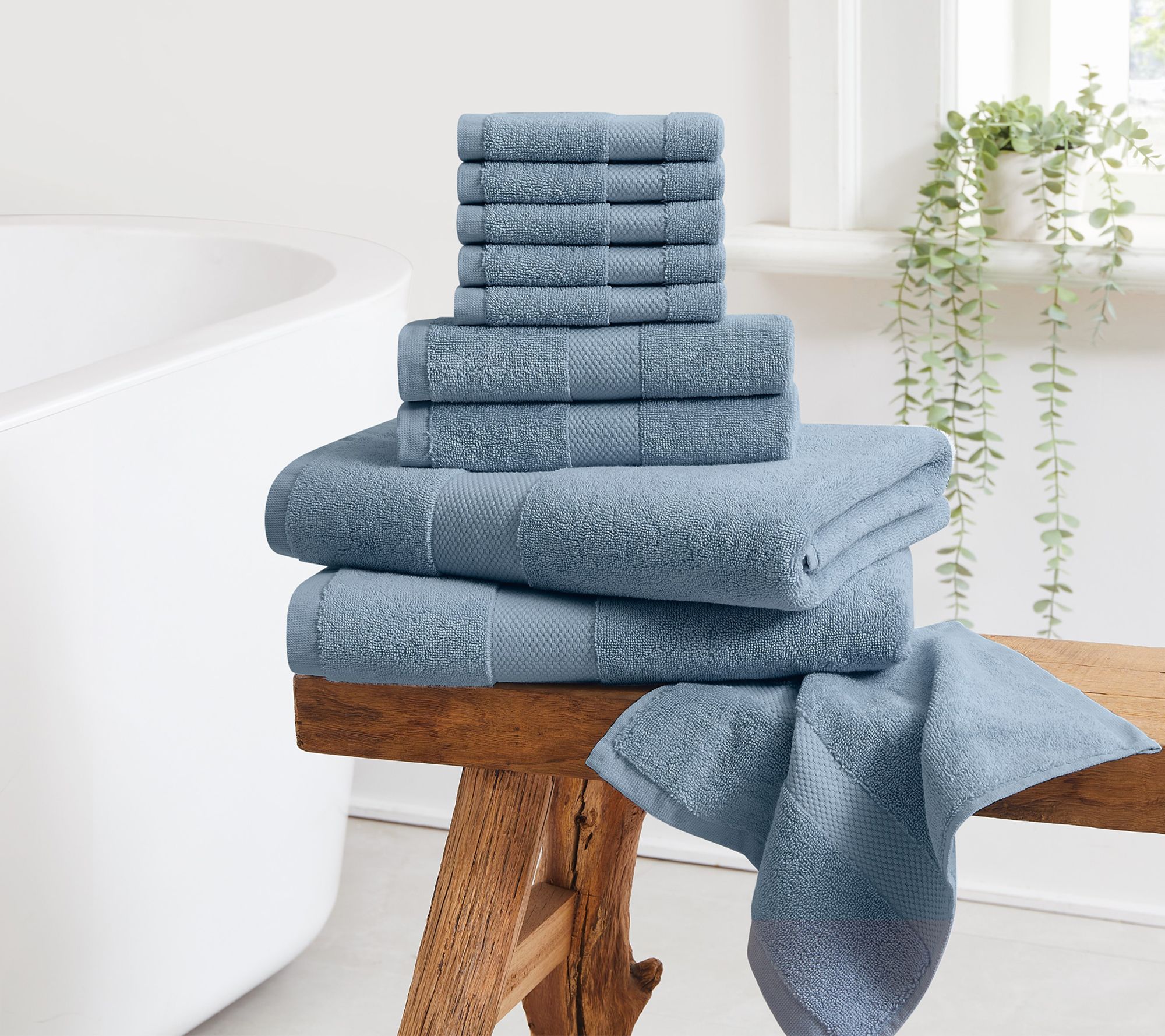 Cannon Luxe Turkish Cotton 10 Piece Towel Set