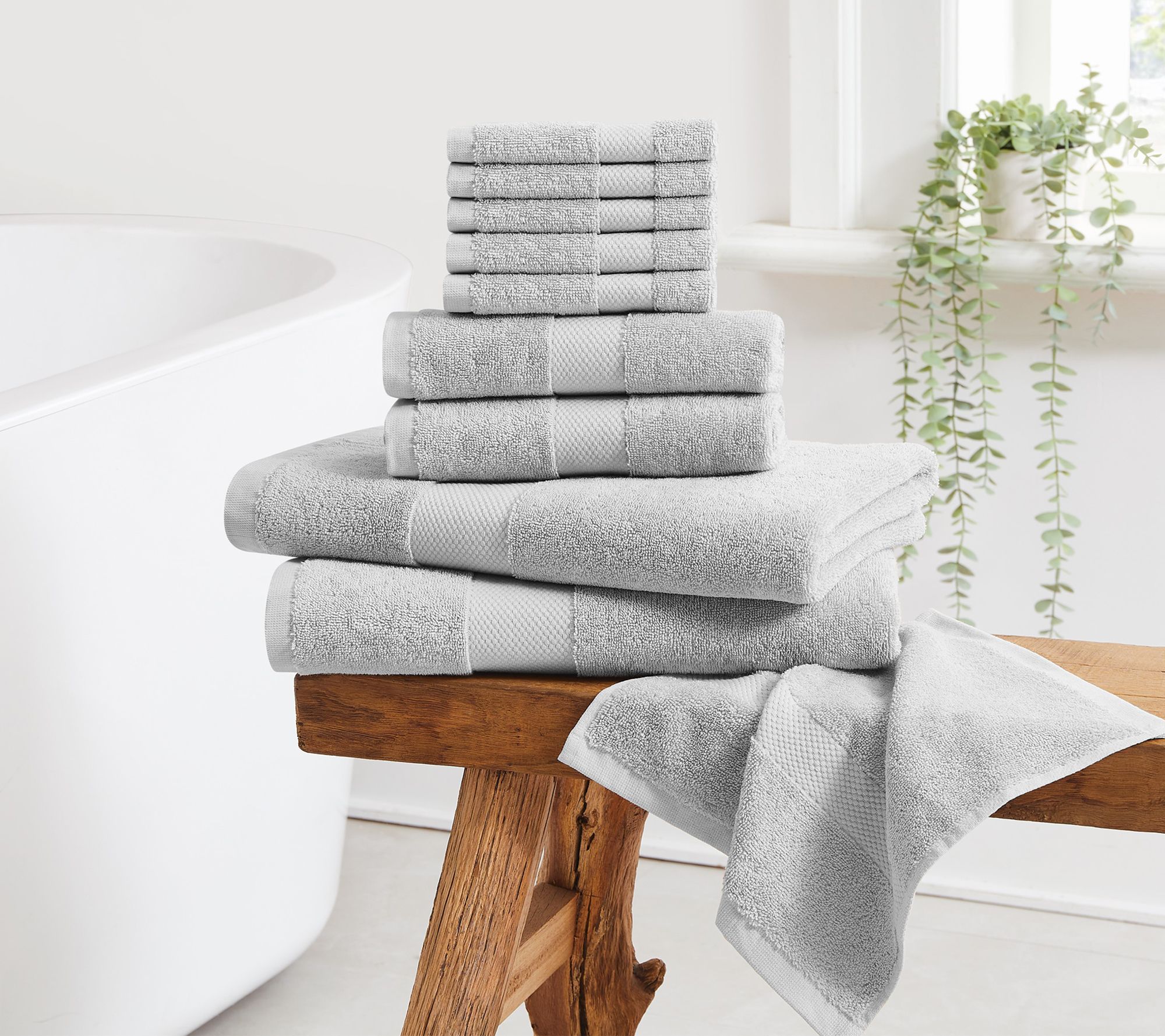 Cannon Luxe Turkish Cotton 10 Piece Towel Set
