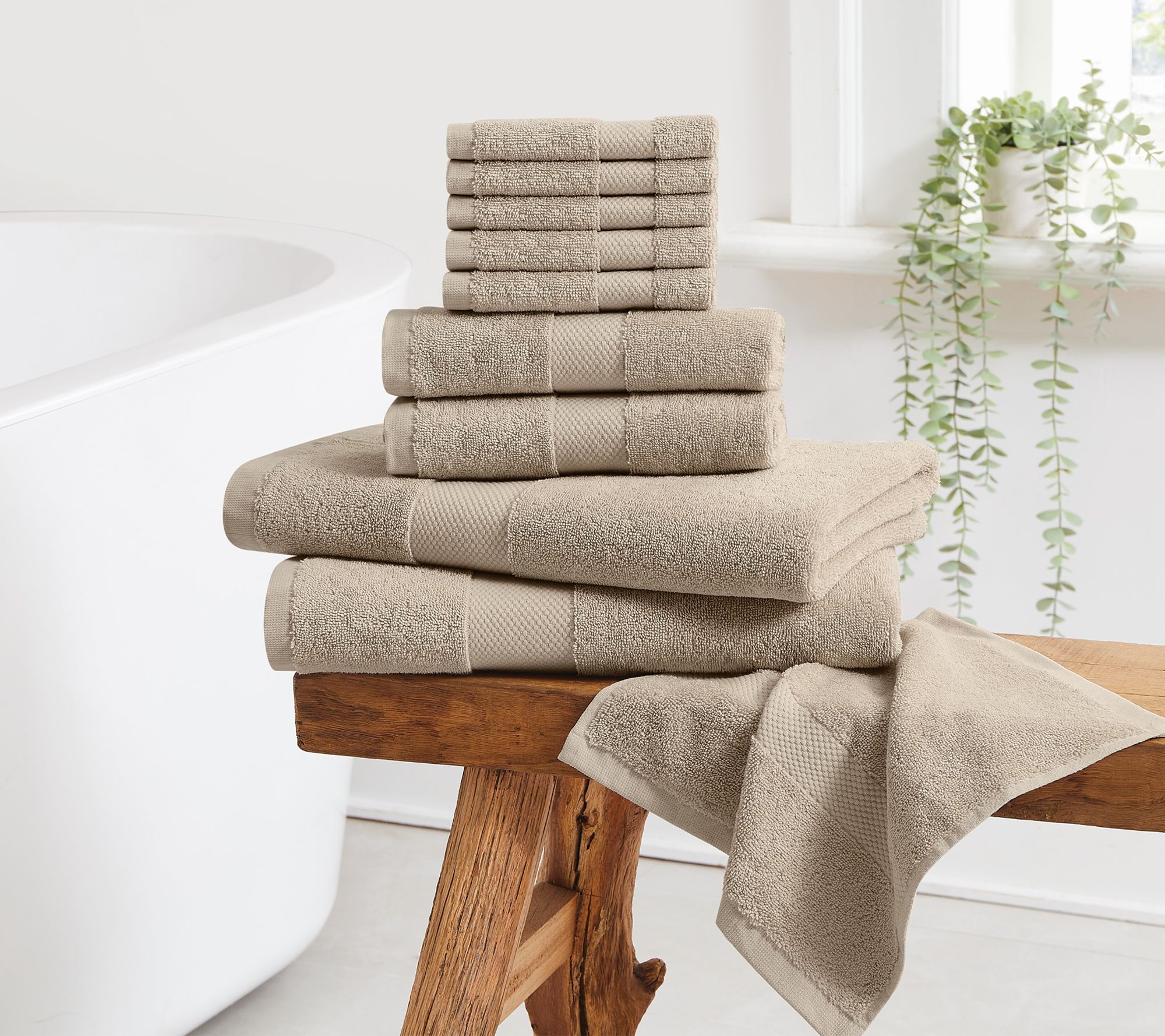 Cannon Luxe Turkish Cotton 10 Piece Towel Set