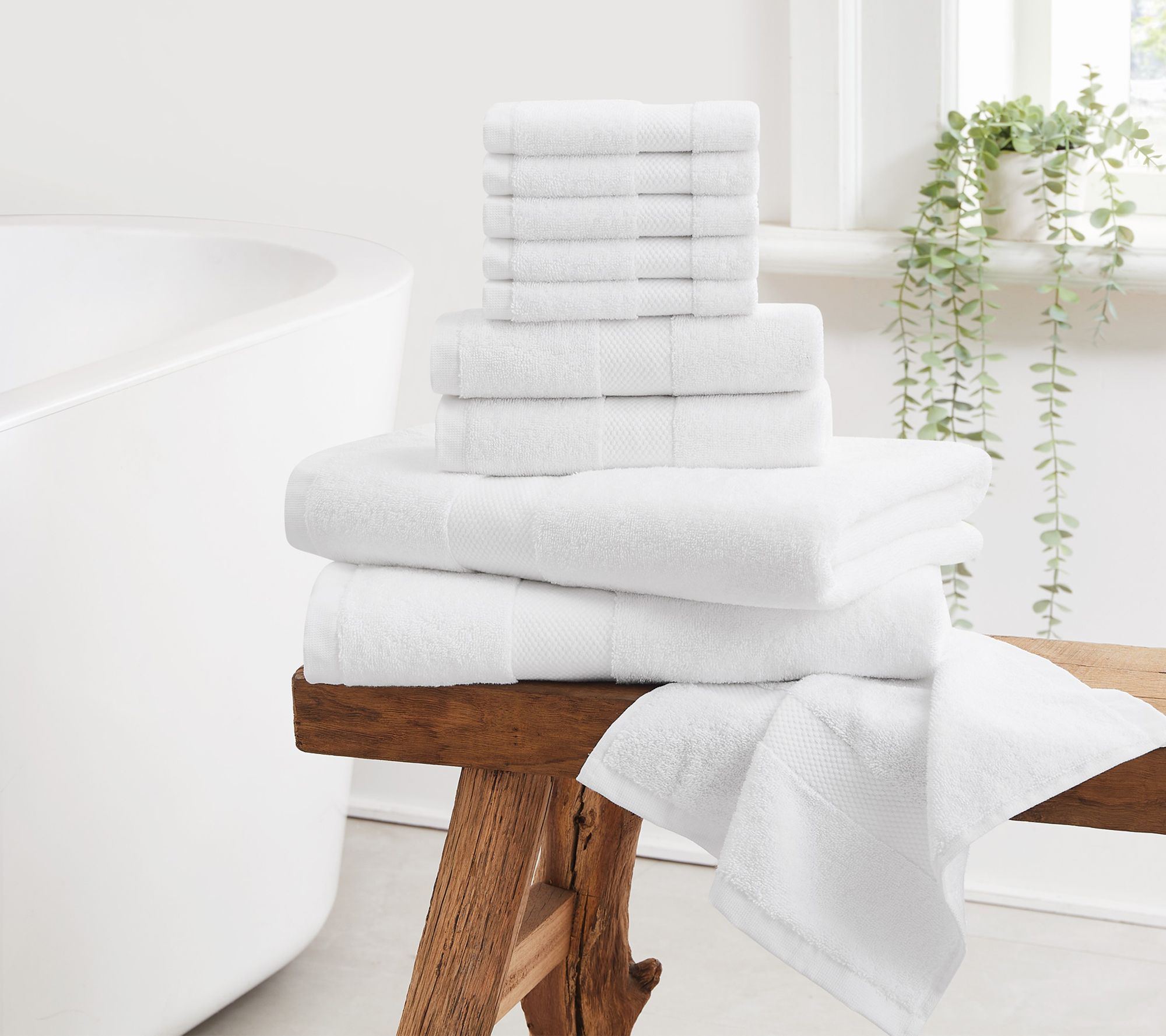 Cannon Luxe Turkish Cotton 10 Piece Towel Set