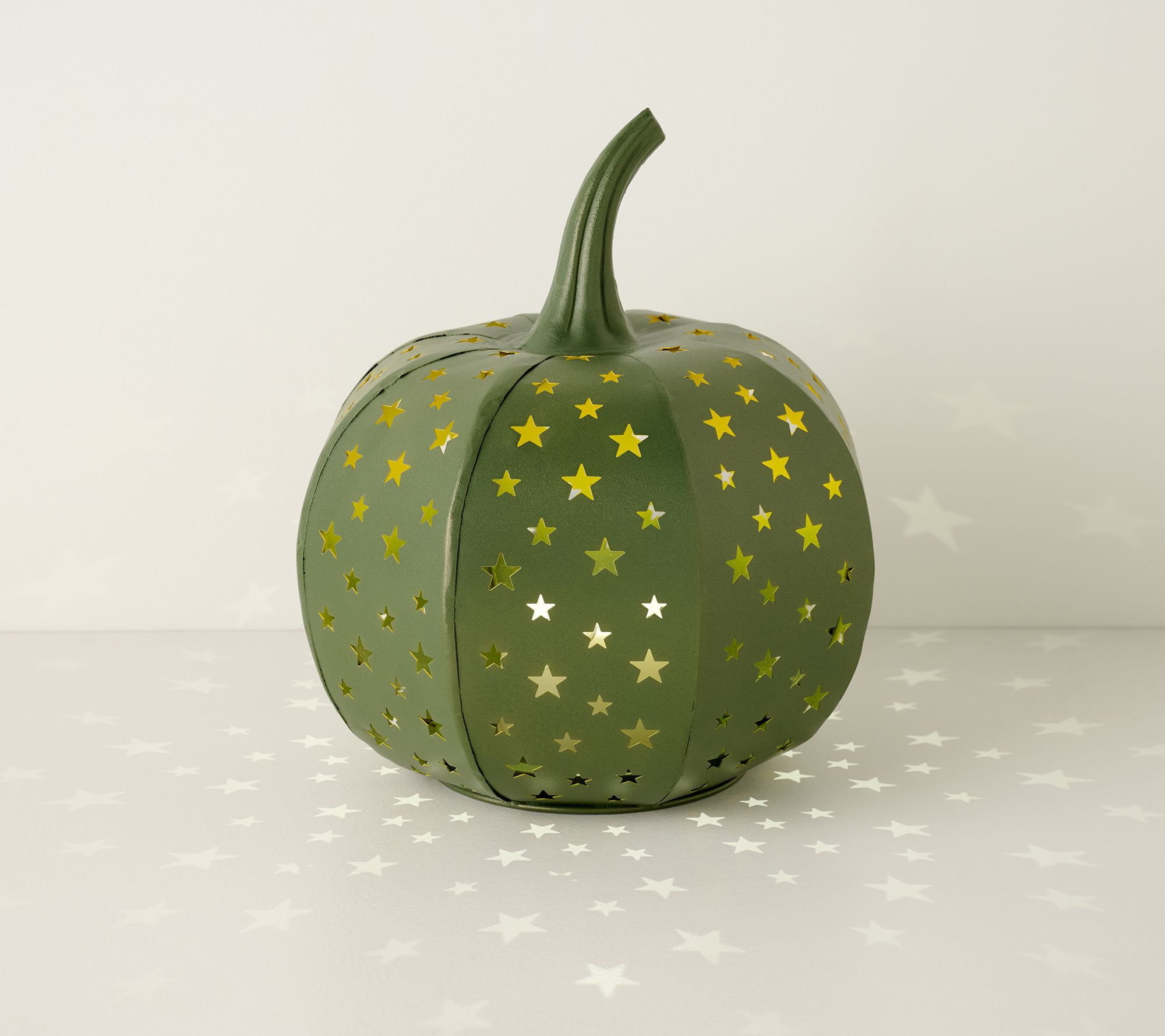 Martha Stewart 10" Illuminated Stargazer Metal Pumpkin