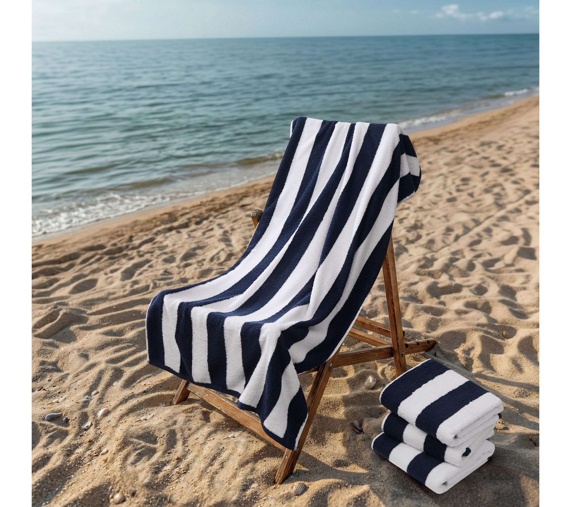 Oceanfront Resort Classic Cabana 4 Pack Beach Towel