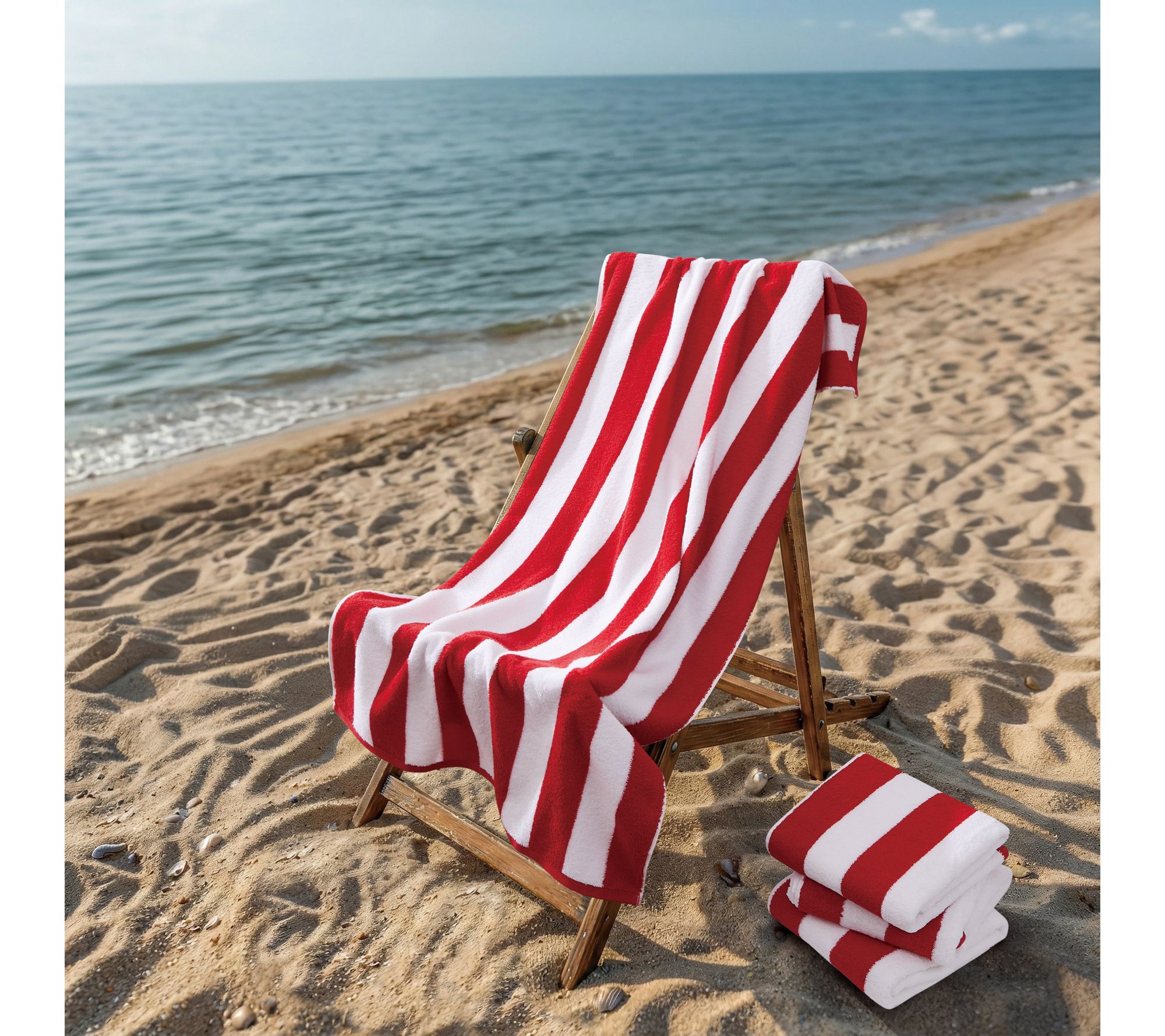 Oceanfront Resort Classic Cabana 4 Pack Beach Towel
