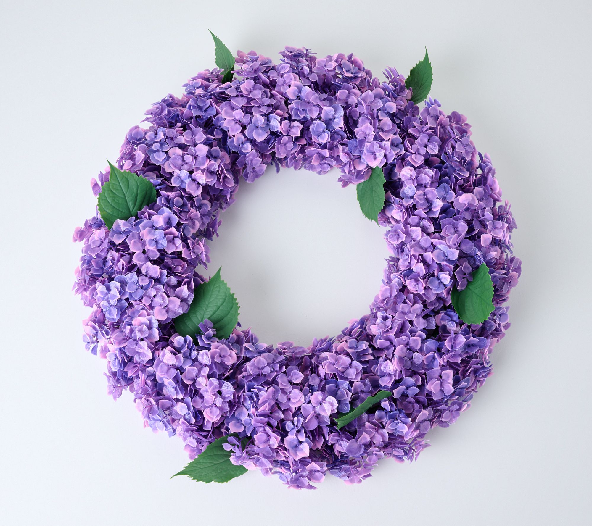  Wicker Park 24" Indoor/Outdoor Faux Hydrangea Wreath