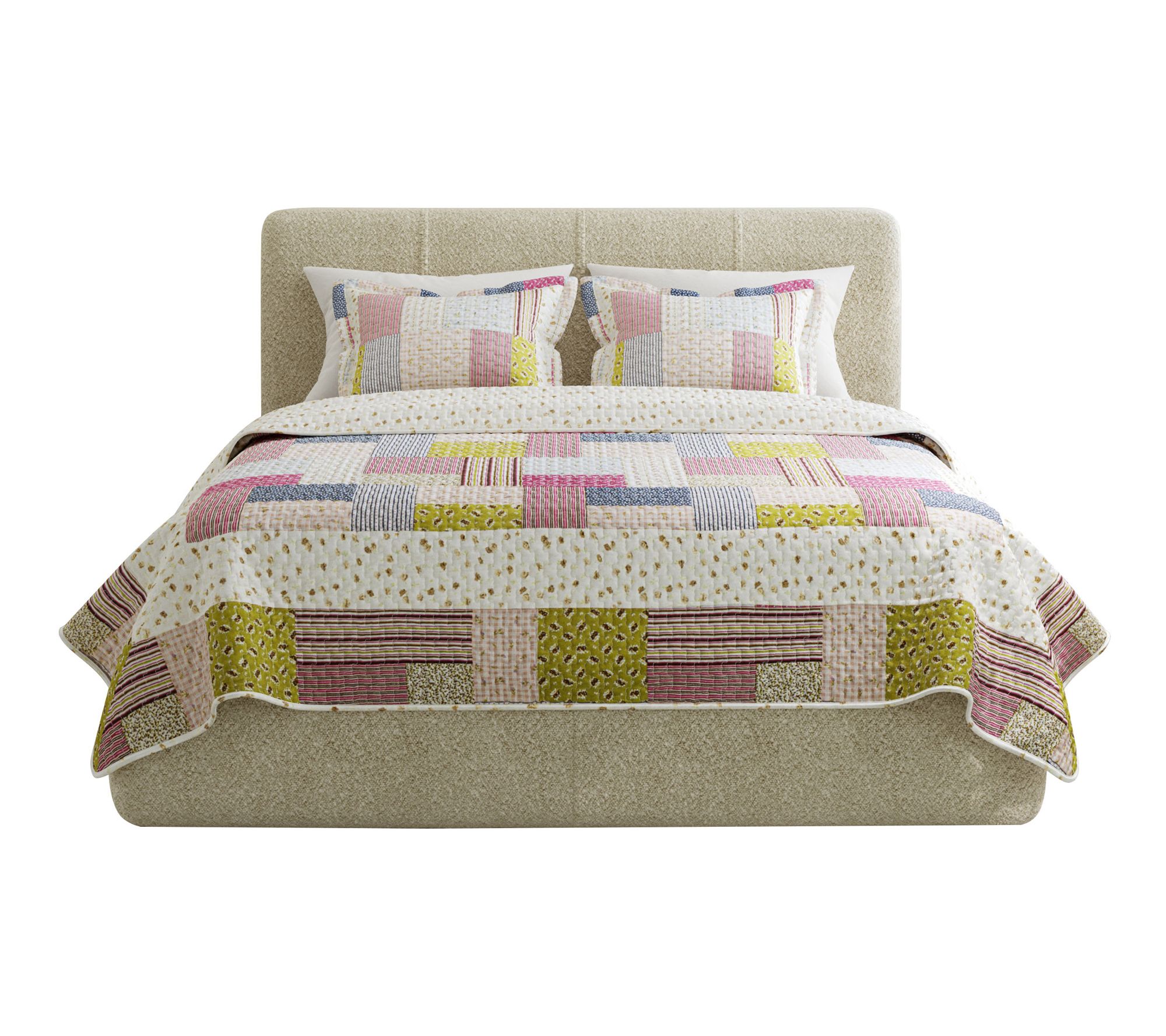 Lavish Home 3-Piece Savannah Classic PatchworkQueen Quilt Set