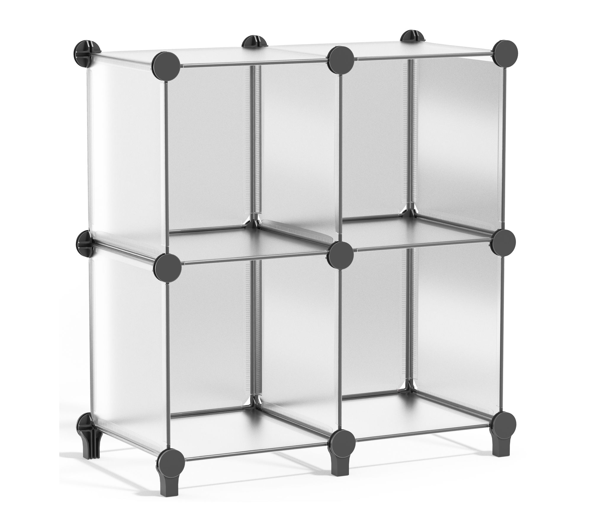 Sorbus Cube Storage Organizer Cubby Shelf - Set of 4