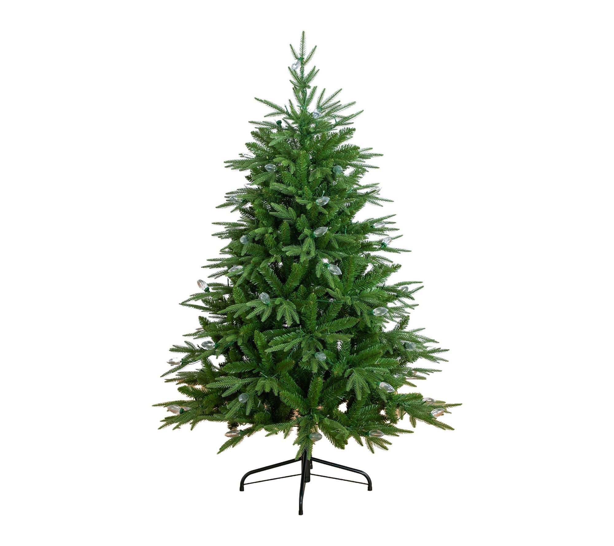 5-ft Pre-Lit Artificial Pine Christmas Tree by Nearly Natural