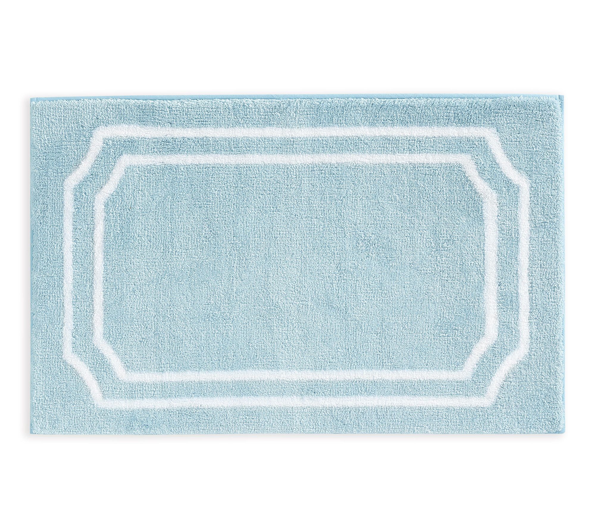 Martha Steweart Skylands Borde r Blue Bell/Whi te Yarn 34X21 B