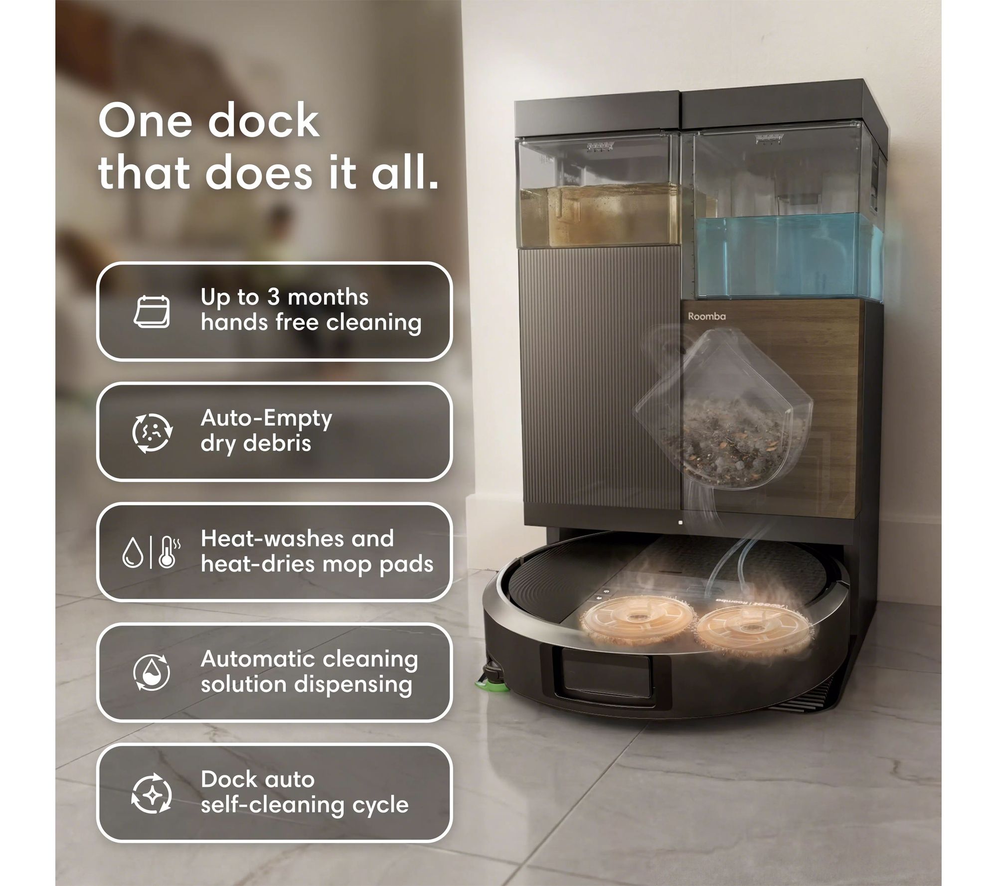 Roomba Plus 575 Combo ロボット＋ AutoWash Roomba Plus 575 Combo Robot + Auto Wash Dock | QVC
