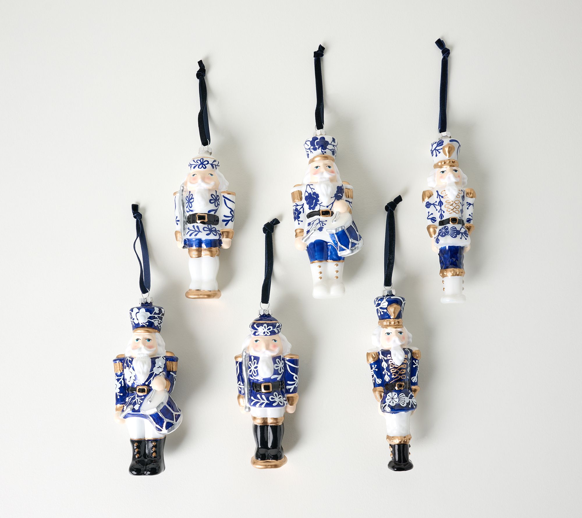 "As Is" Hotel du Cobb by Dennis Basso Set of 6 Glass Ornaments