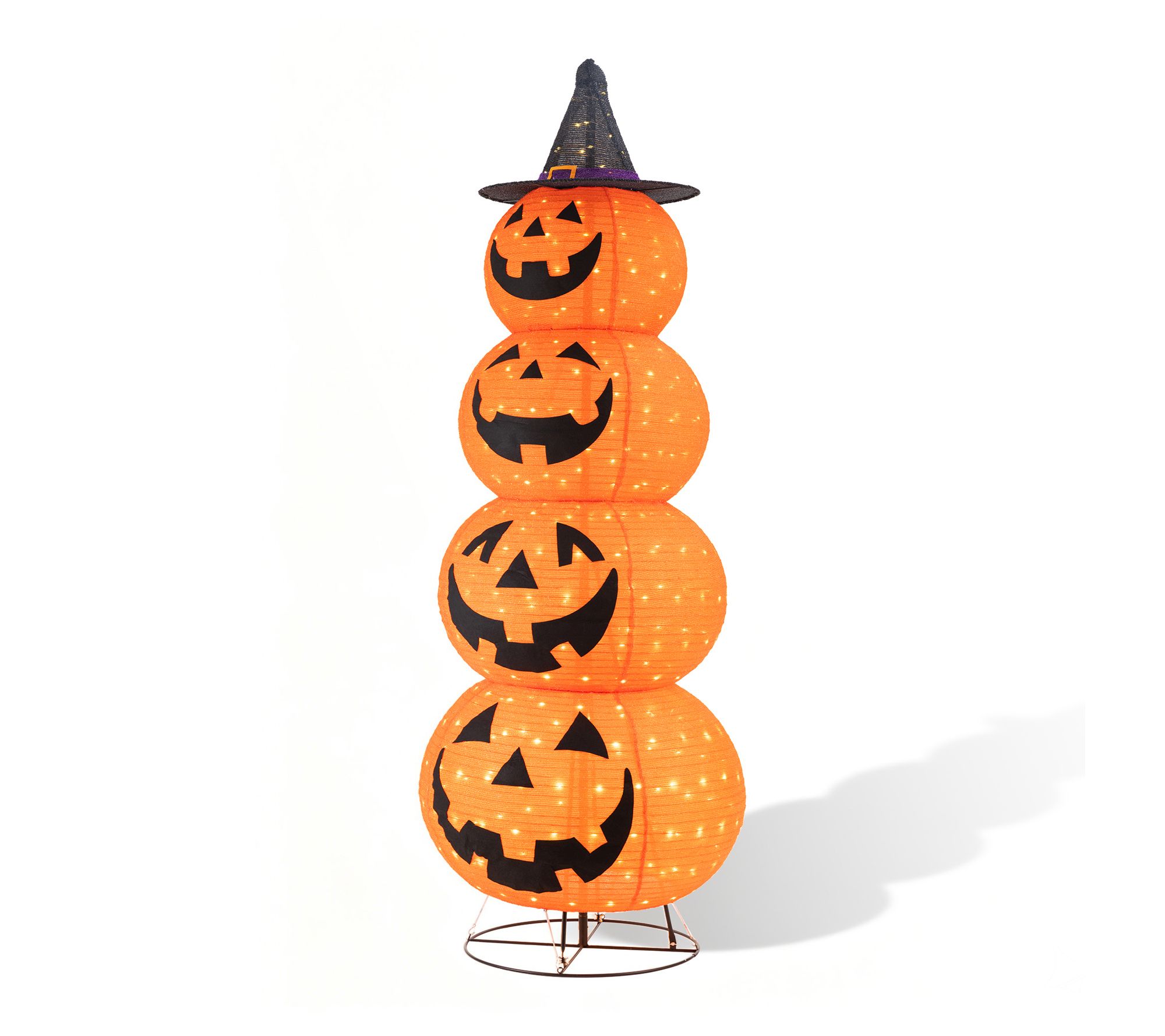 Glitzhome Lighted Halloween 3D Extendable Fabric Outdoor