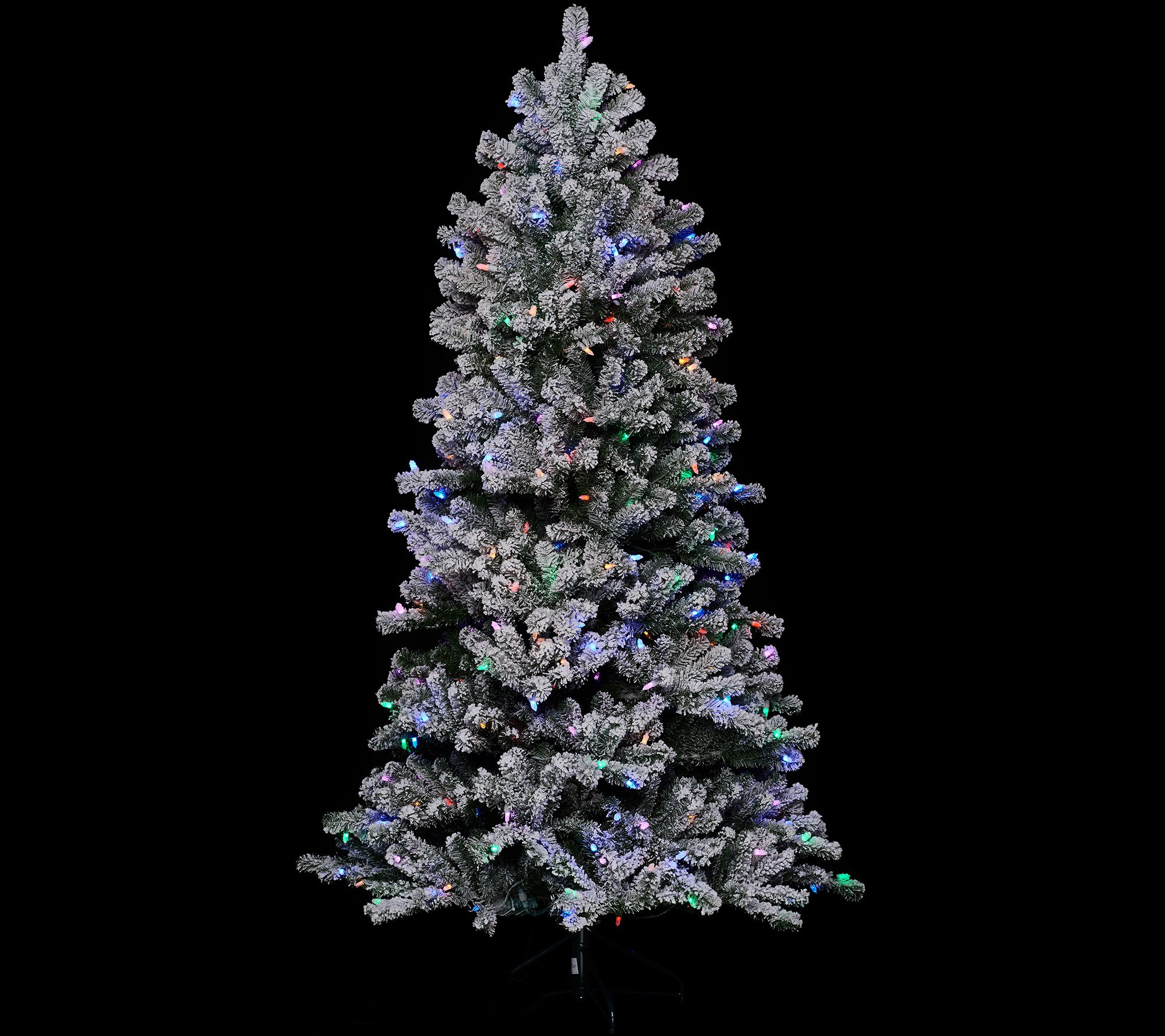 Santa's Best 6.5' Flocked 137 Function LED Smart Tree